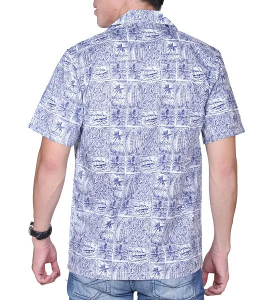 Paddle Block Men's Aloha Shirt