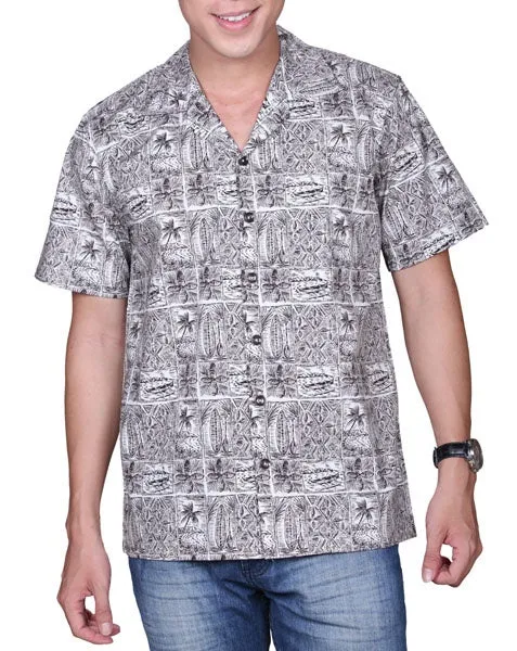 Paddle Block Men's Aloha Shirt