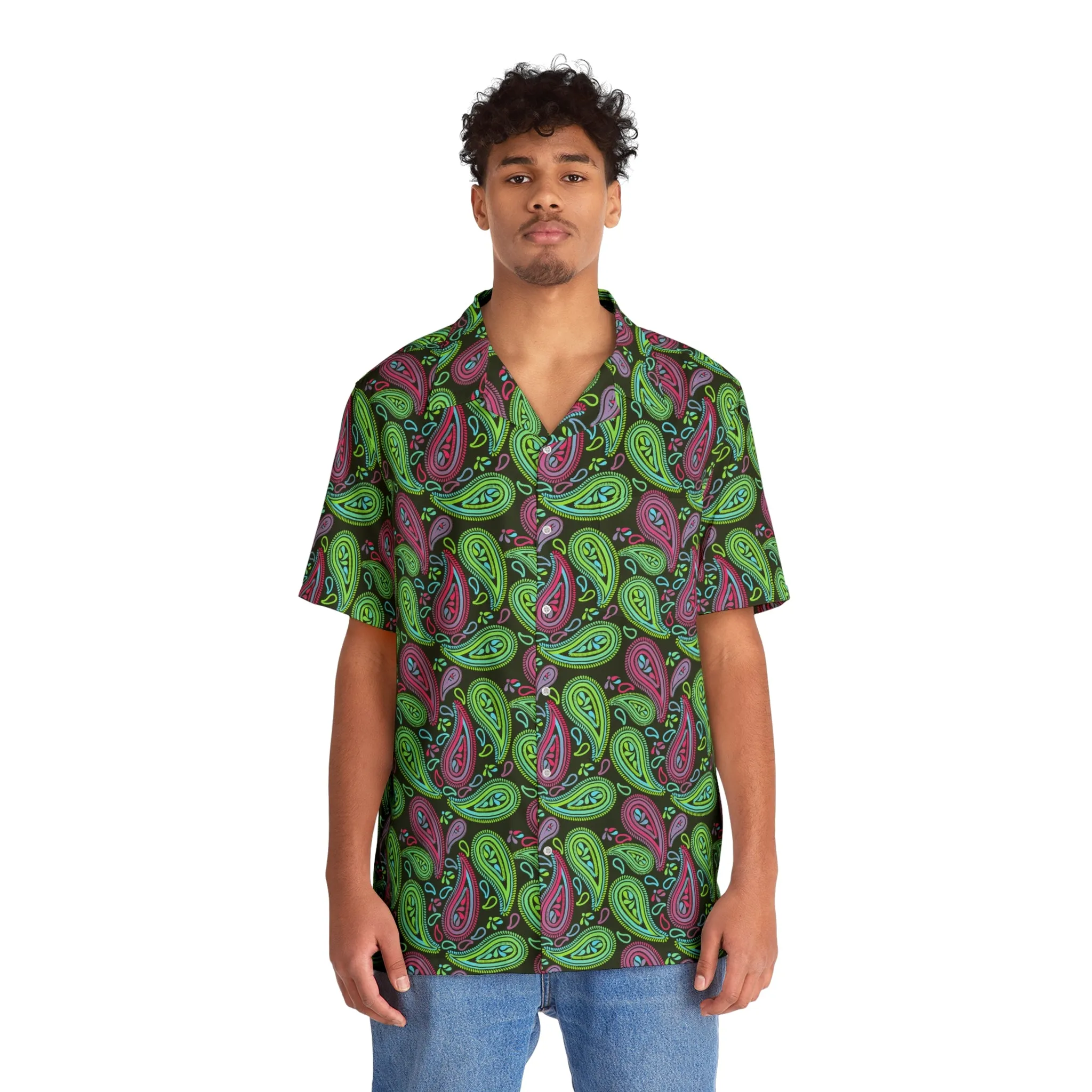 Paisley Monokai Men's Hawaiian Shirt