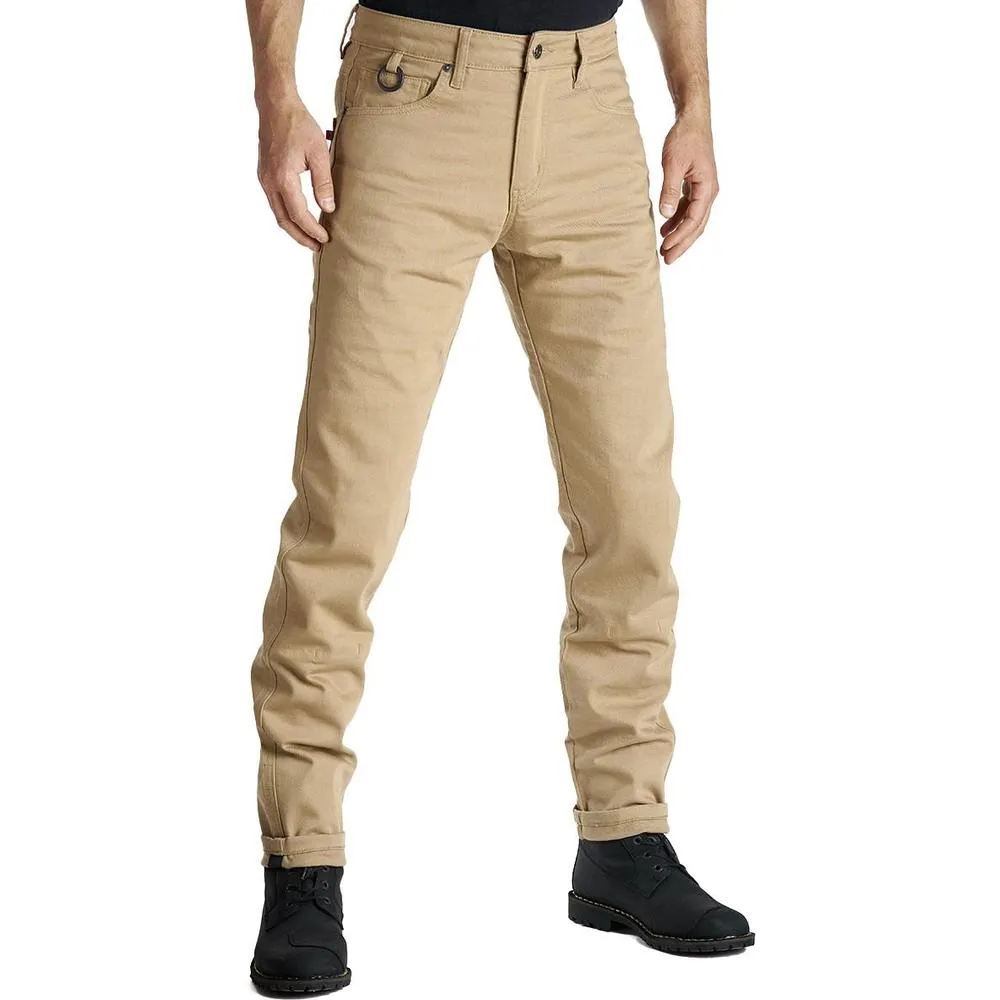 Pando Moto Robby Cor 03 Slim Fit Denim Jeans Sand