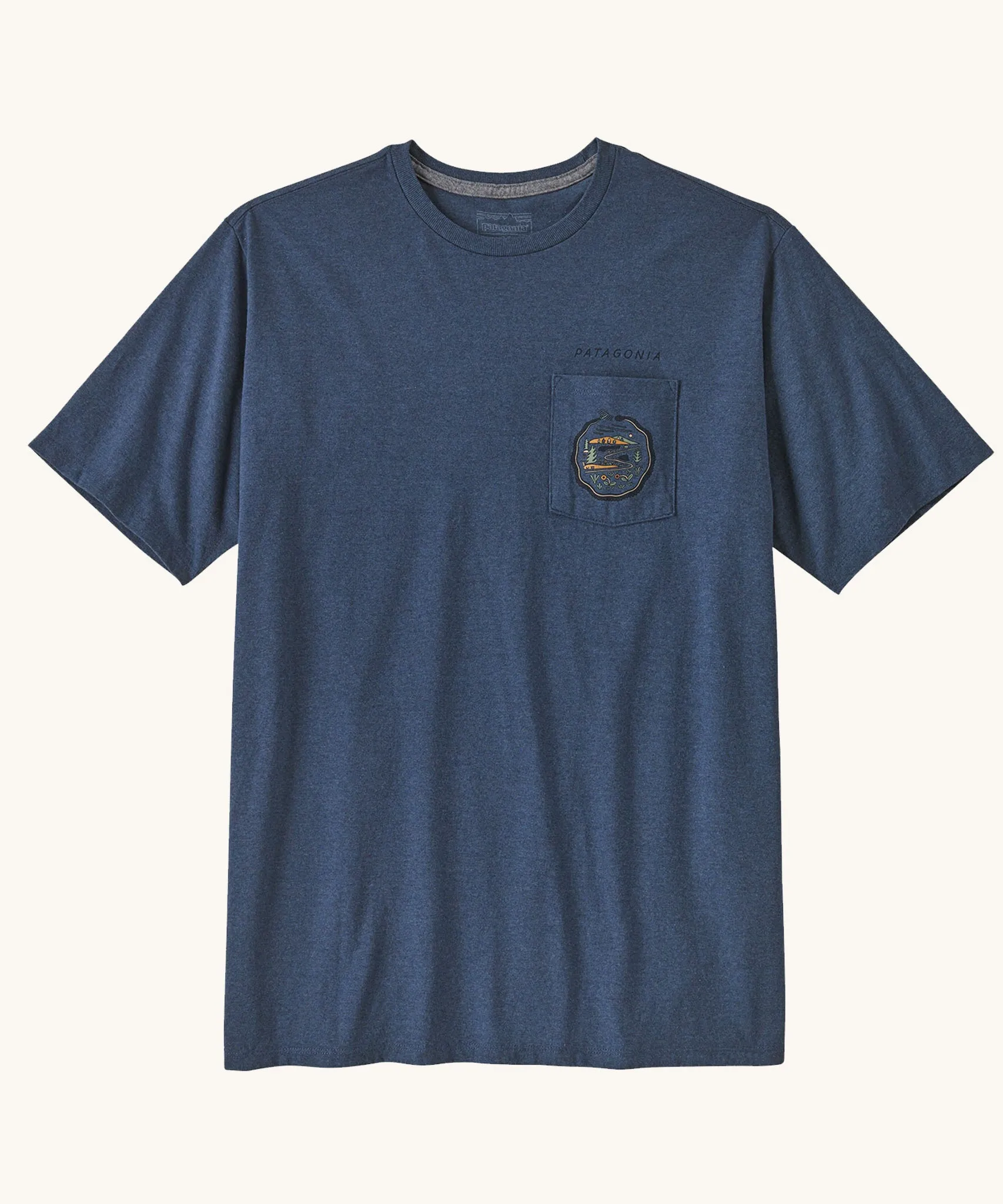 Patagonia Men's Commontrail Pocket Responsibili-Tee - Utility Blue