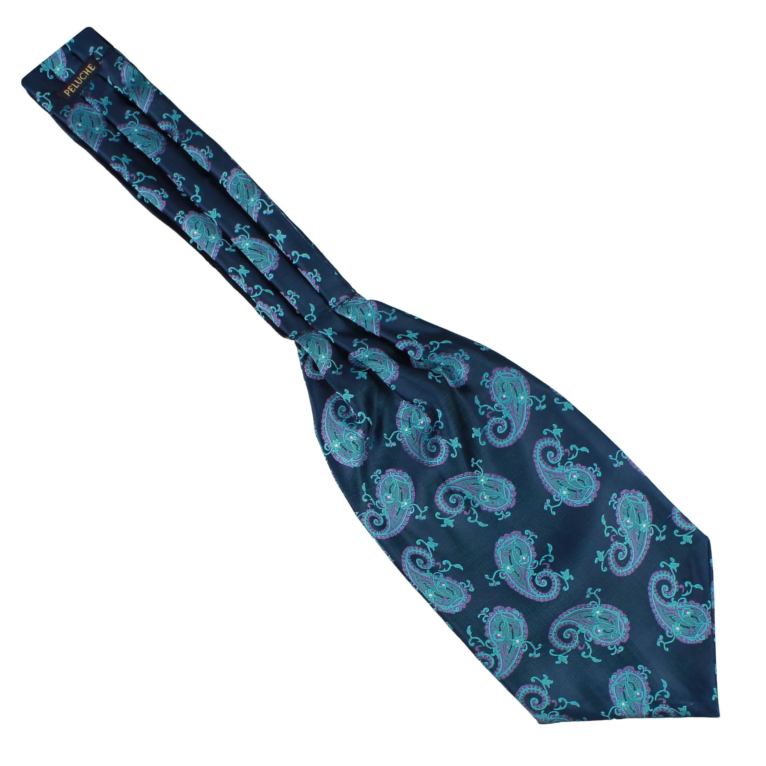 Peluche Paisley Dazzle Blue Cravat