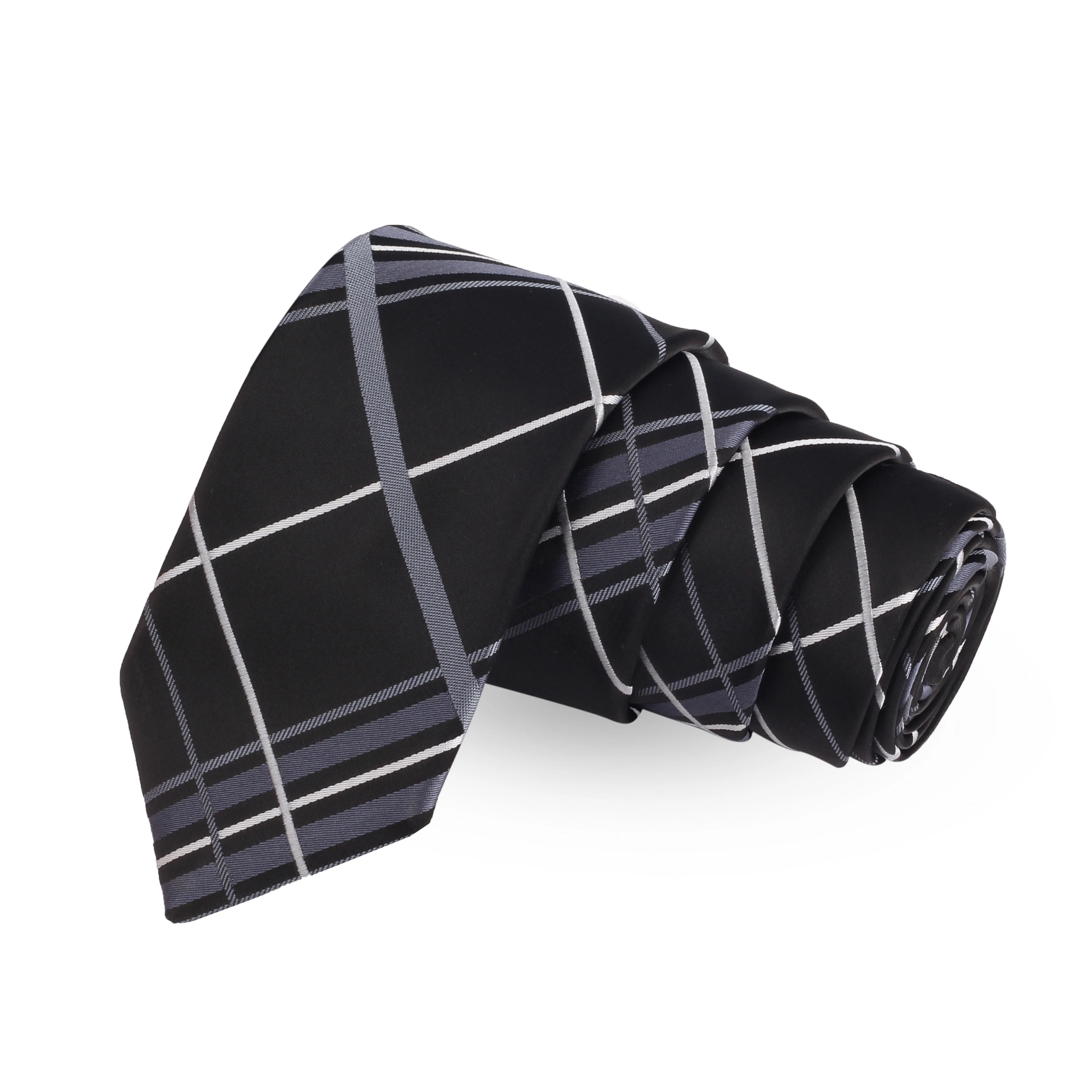 Peluche Refined Check Microfiber Necktie For Men