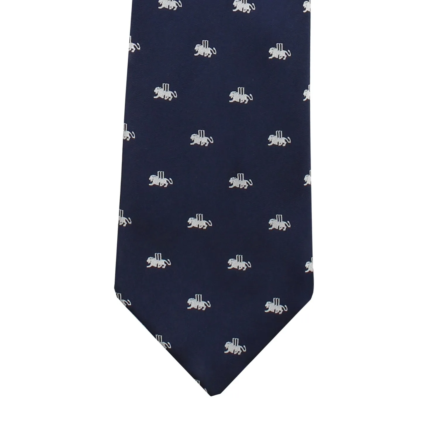 Peluche Wild Lion Navy Blue Neck Tie For Men