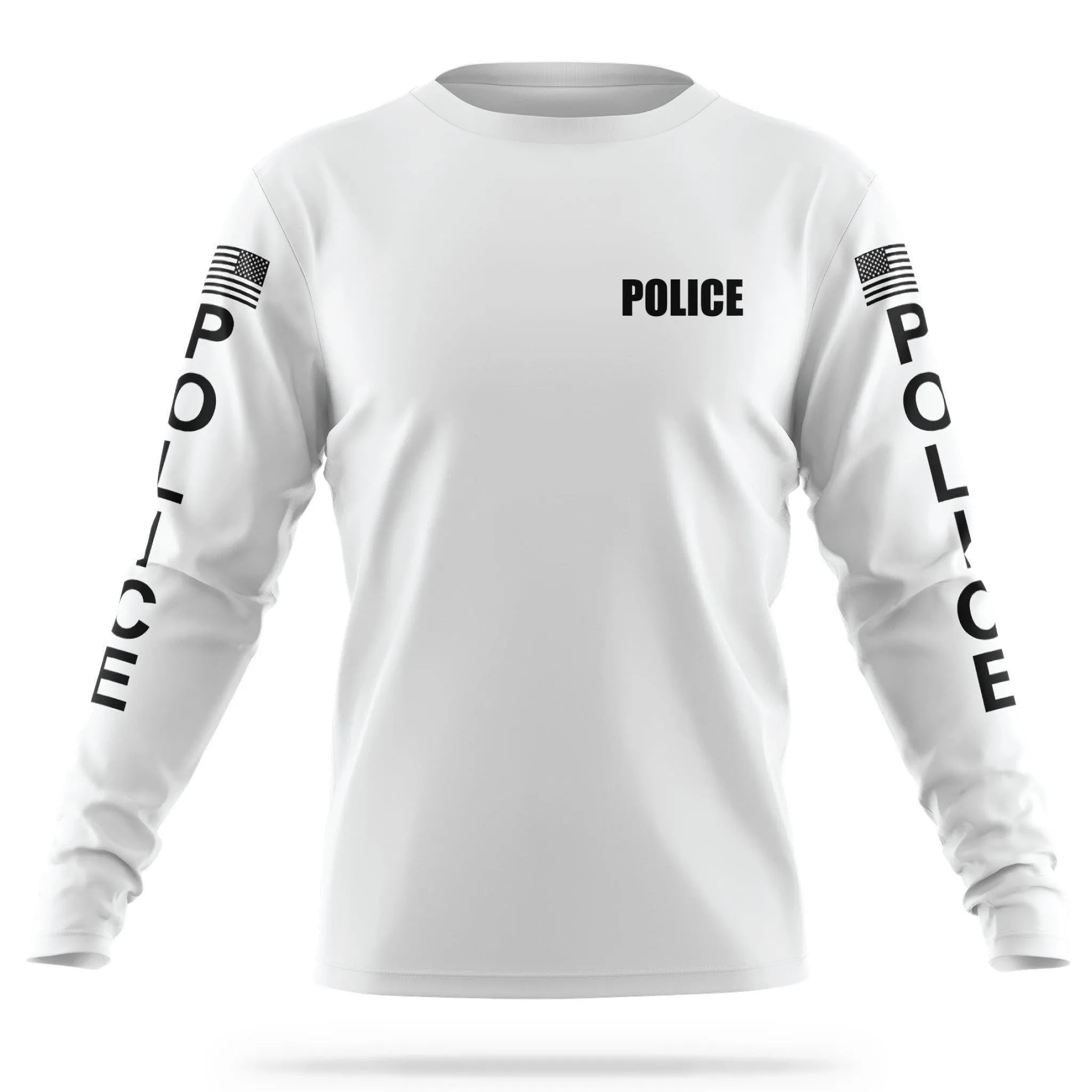 [POLICE] Men's Utility Long Sleeve [WHT/BLK]