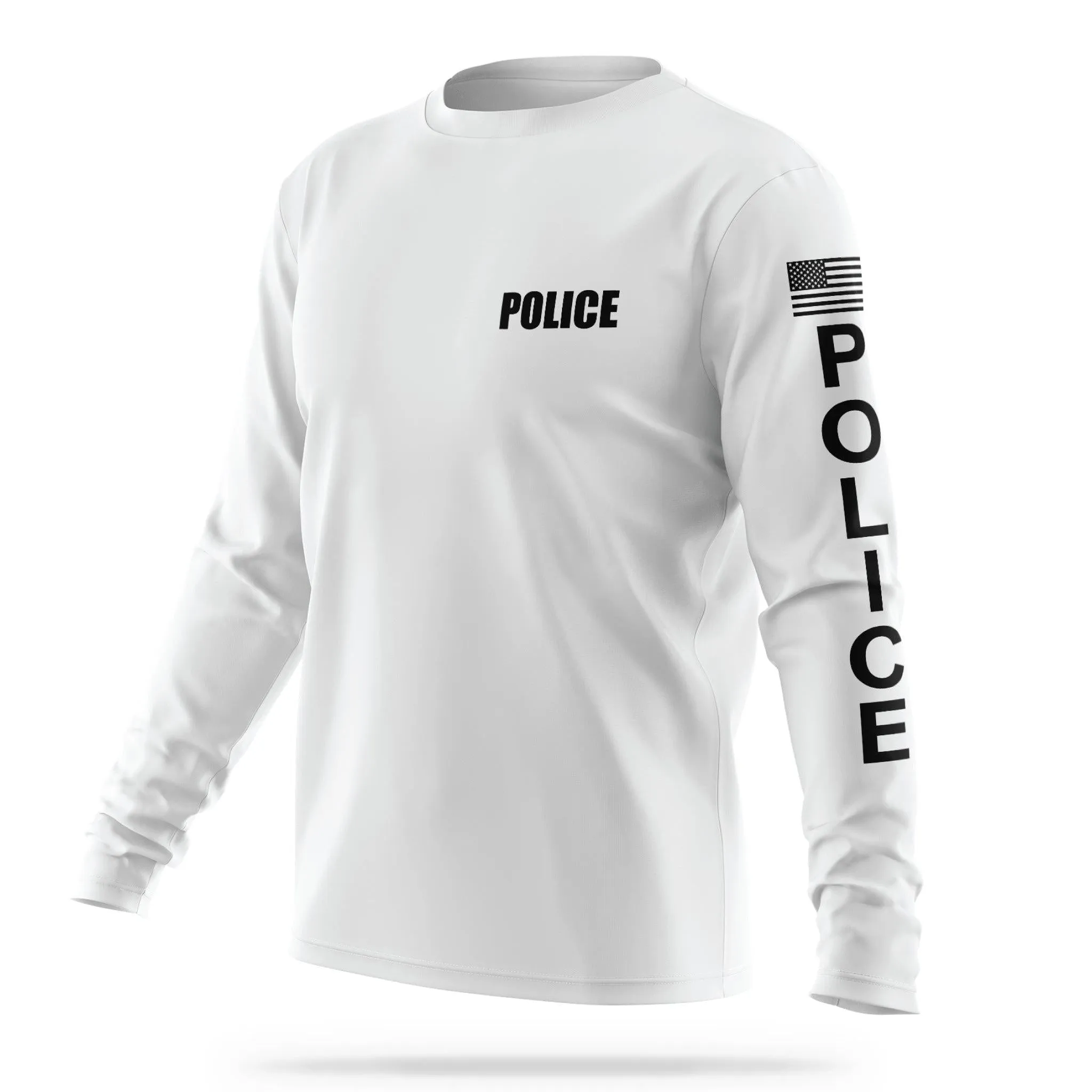 [POLICE] Men's Utility Long Sleeve [WHT/BLK]