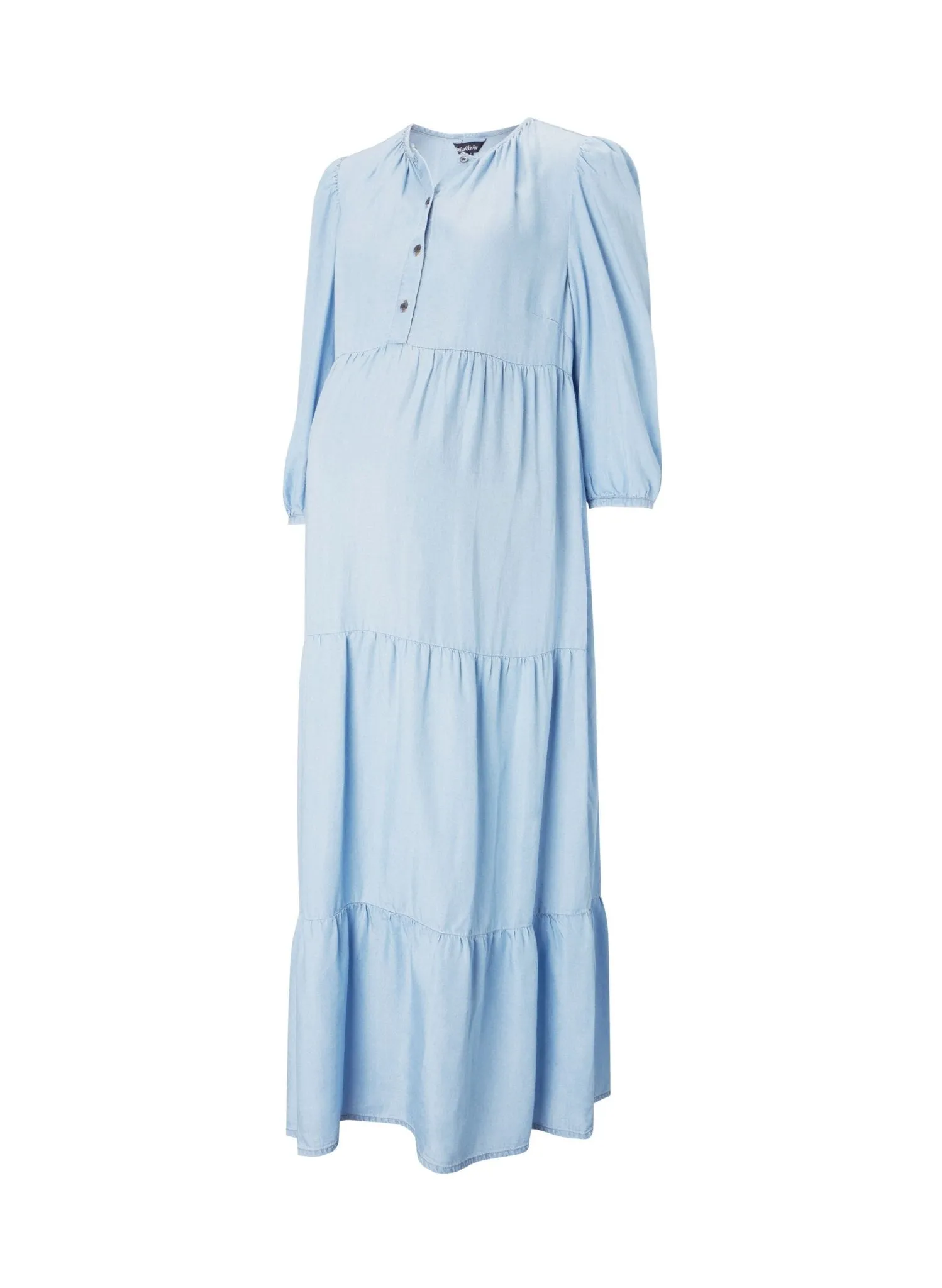 Raffa Chambray Maternity Dress with Tencel