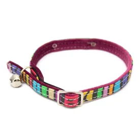 Rainbow Stripe Stretch Cat Collar