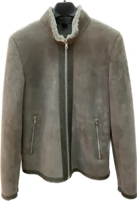 RCM9 - Cuadra gray casual sheepskin Leather fashion jacket for men