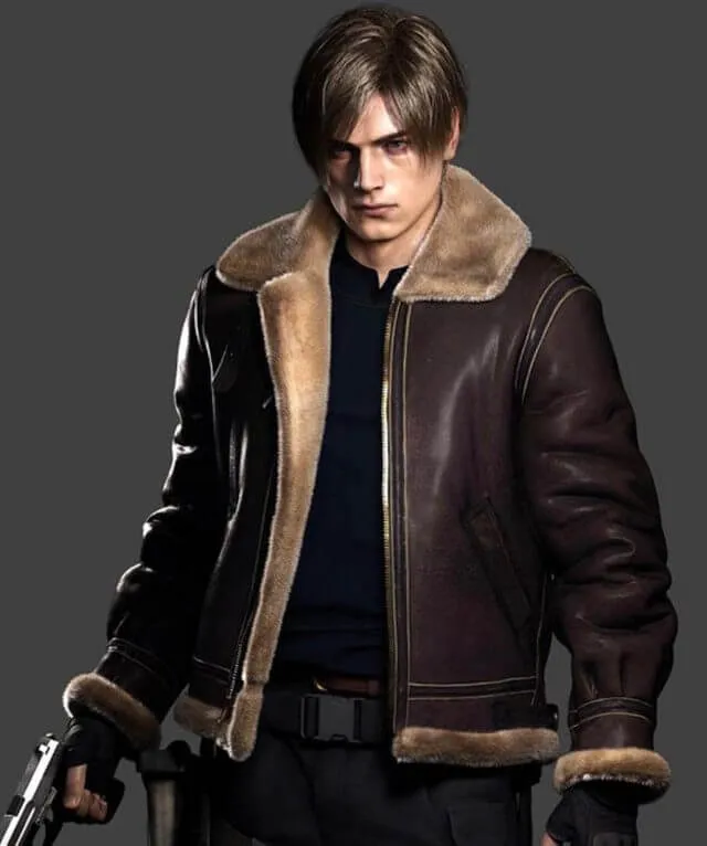 RE4 Remake Leon Kennedy Leather Jacket