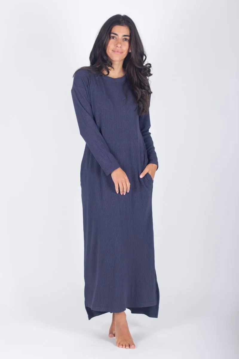 REESE DRESS LONG SLEEVE (NAVY)