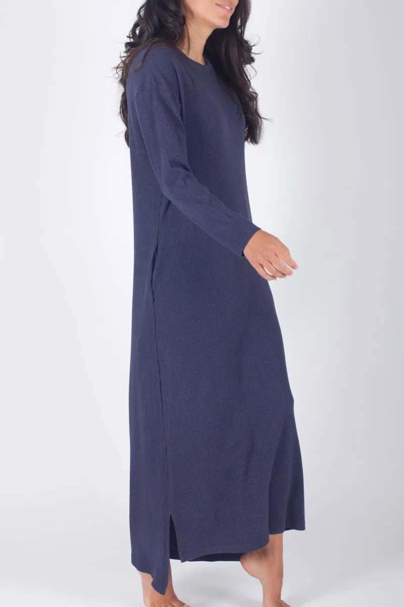 REESE DRESS LONG SLEEVE (NAVY)