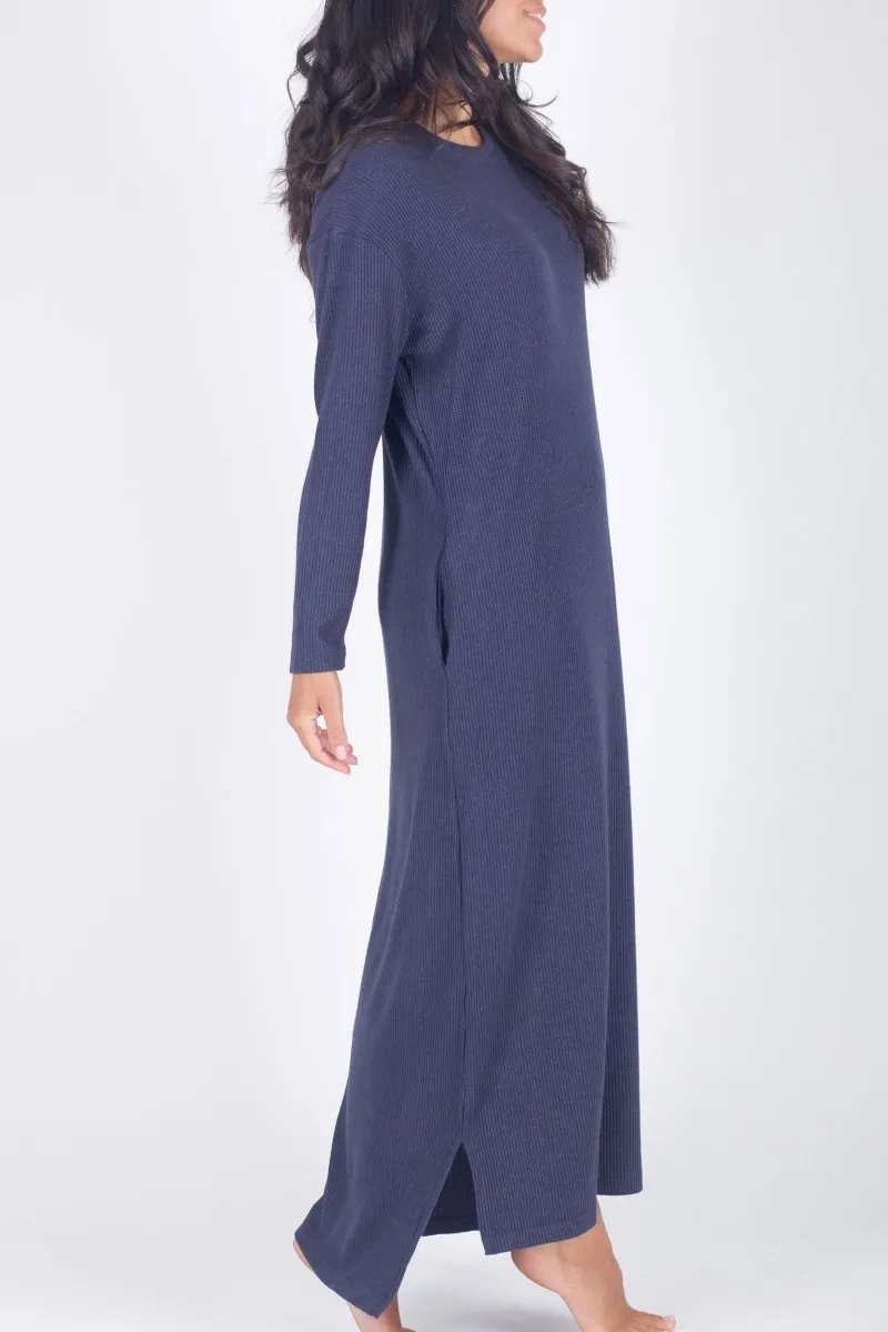 REESE DRESS LONG SLEEVE (NAVY)