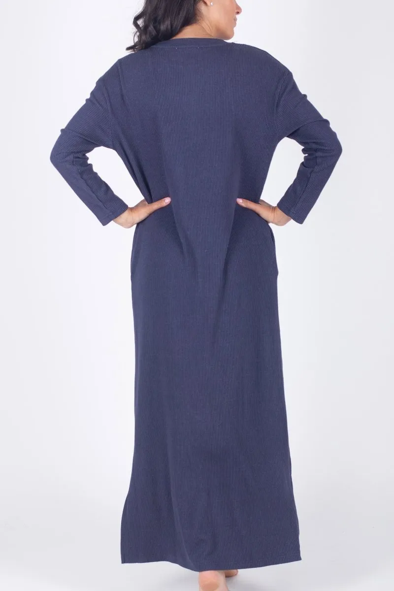 REESE DRESS LONG SLEEVE (NAVY)