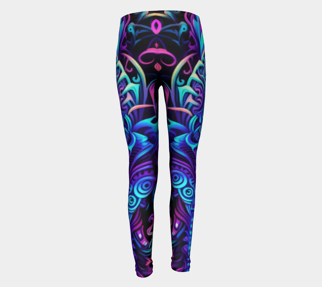 REPTILING YOUTH LEGGINGS | ACIDMATH AI