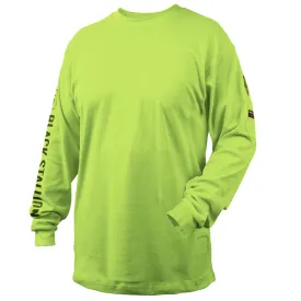 Revco TF2510-LM NFPA 2112 & NFPA70E 7 oz. Lime Green FR Cotton Long Sleeve T-Shirt (1 Shirt)