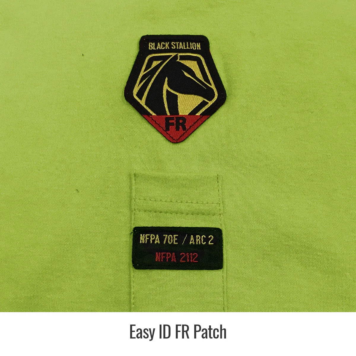 Revco TF2510-LM NFPA 2112 & NFPA70E 7 oz. Lime Green FR Cotton Long Sleeve T-Shirt (1 Shirt)