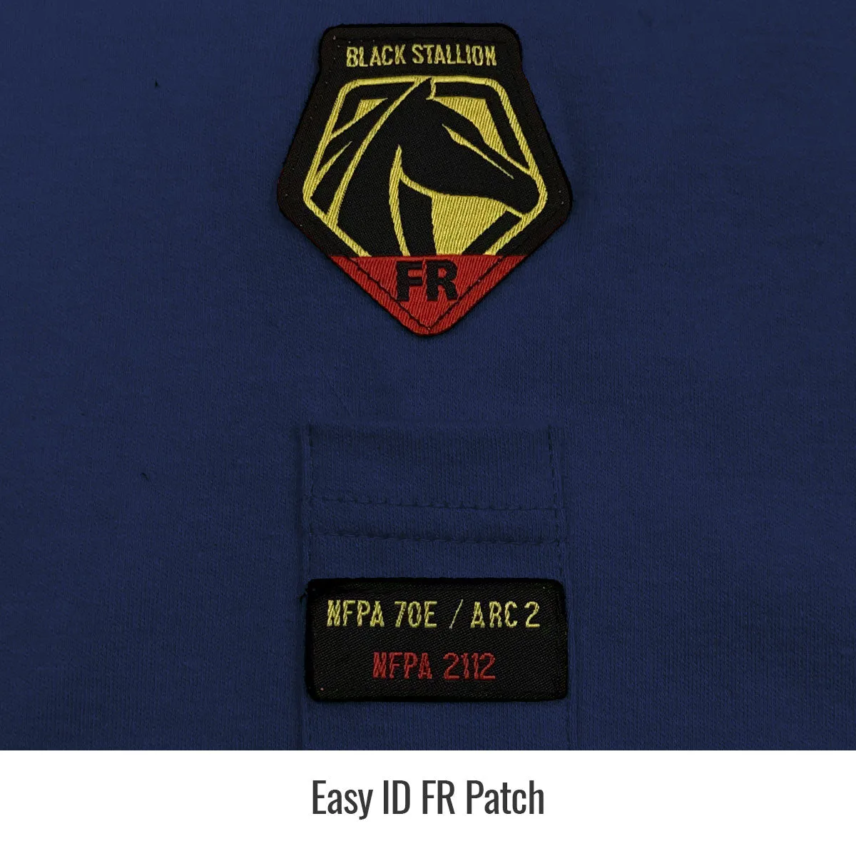 Revco TF2510-NV NFPA 2112 & NFPA70E 7 oz. Navy FR Cotton Long Sleeve T-Shirt (1 Shirt)