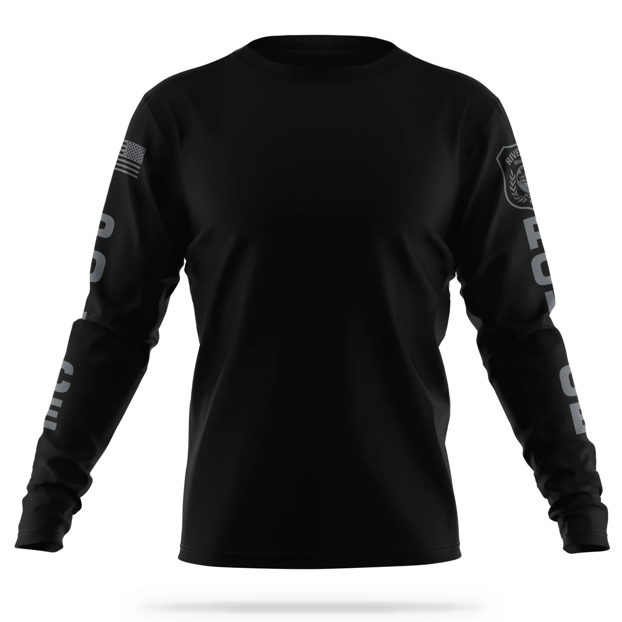 [RIVERTON PD] Long Sleeve Utility Shirt [BLK/GRY]