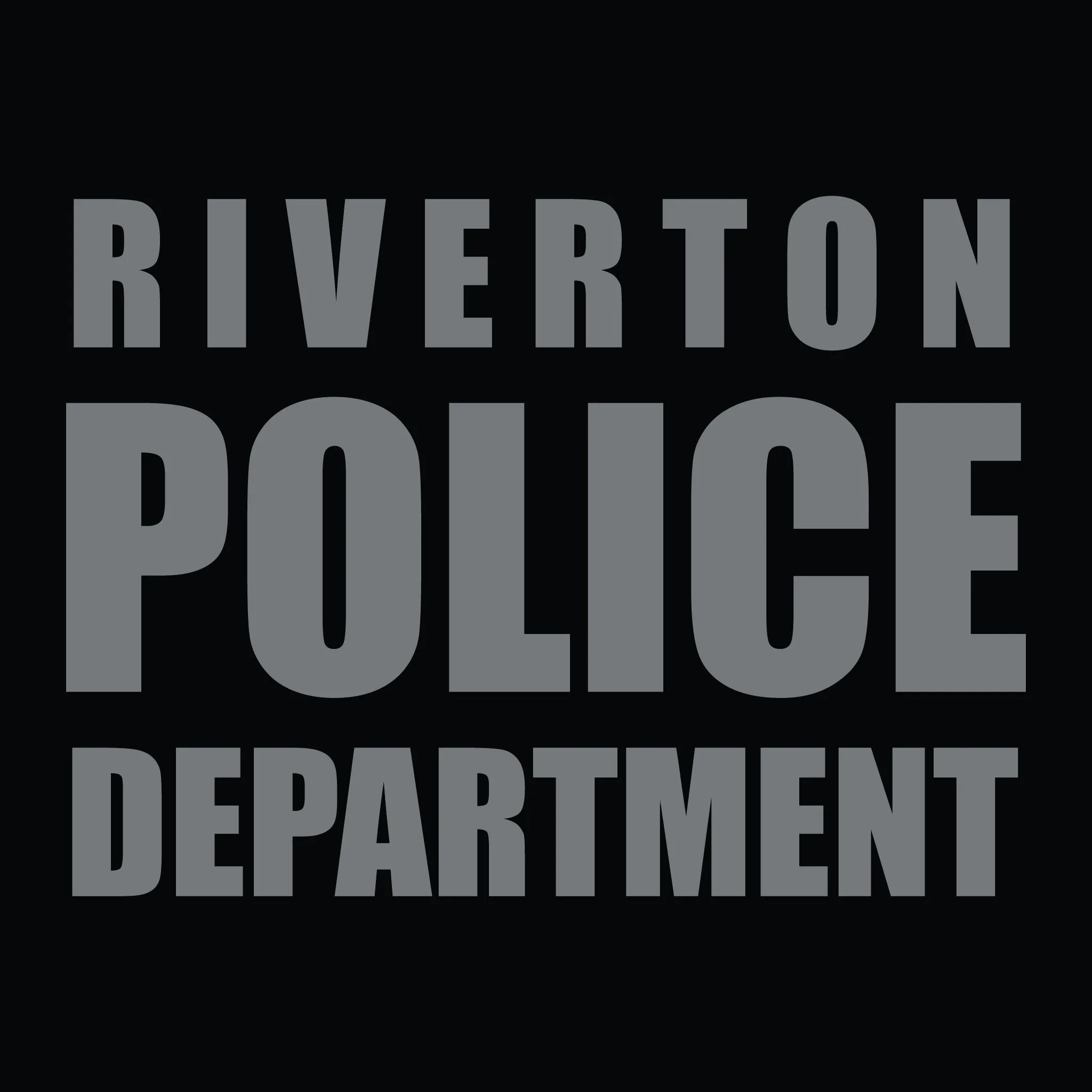 [RIVERTON PD] Long Sleeve Utility Shirt [BLK/GRY]