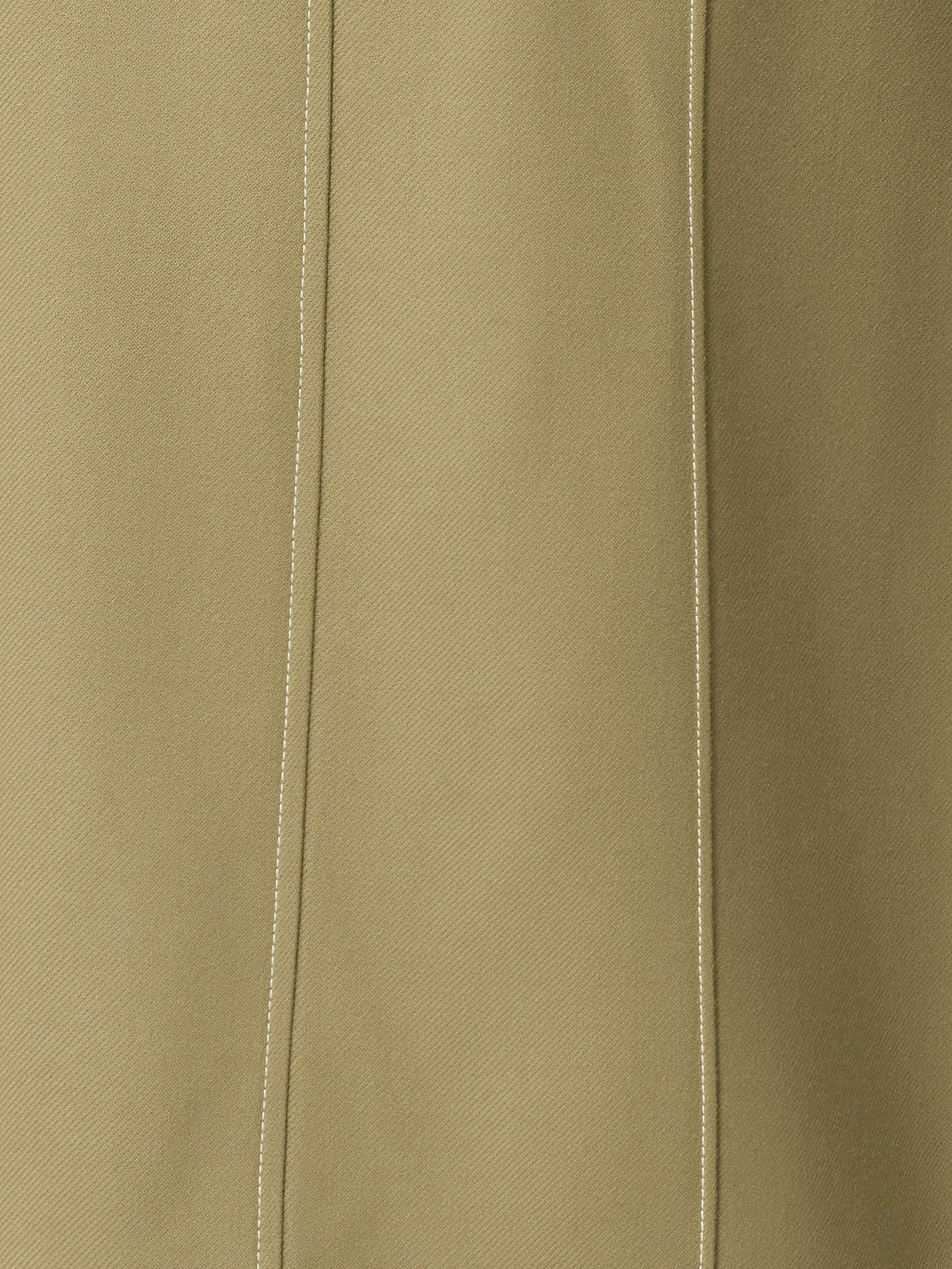 Seamed Detail A Line Skirt | Khaki