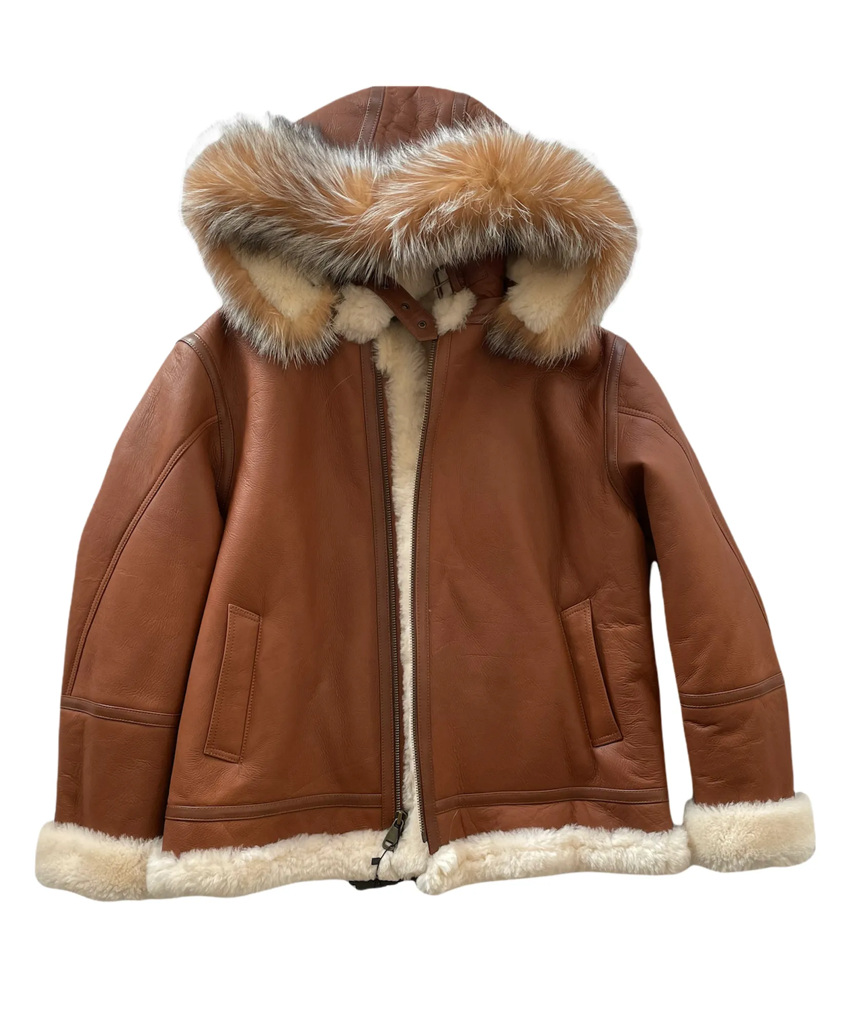 Shearling Sheepskin Aviator Jacket-B3 Style #800