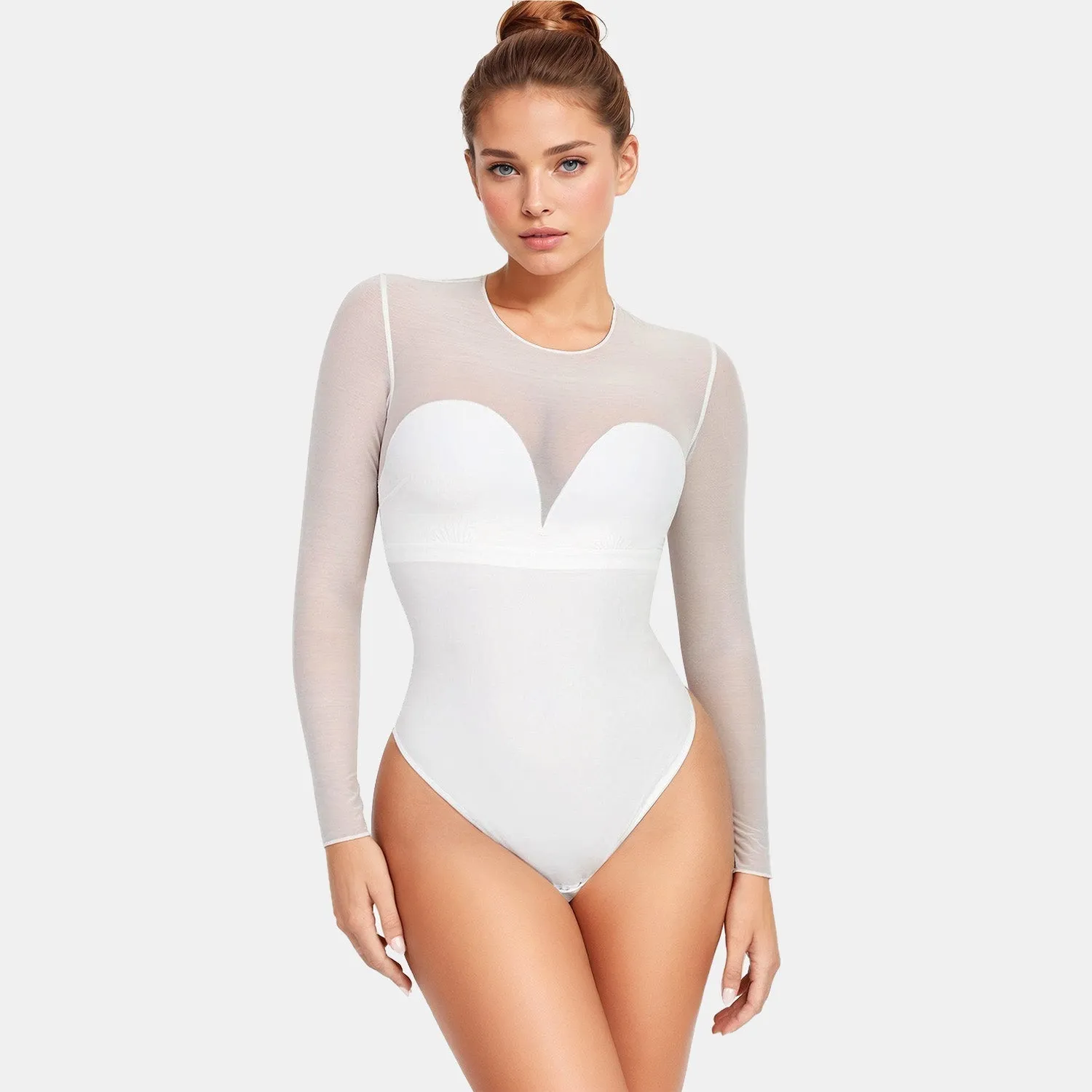 Sheer Shapewear Bodysuit