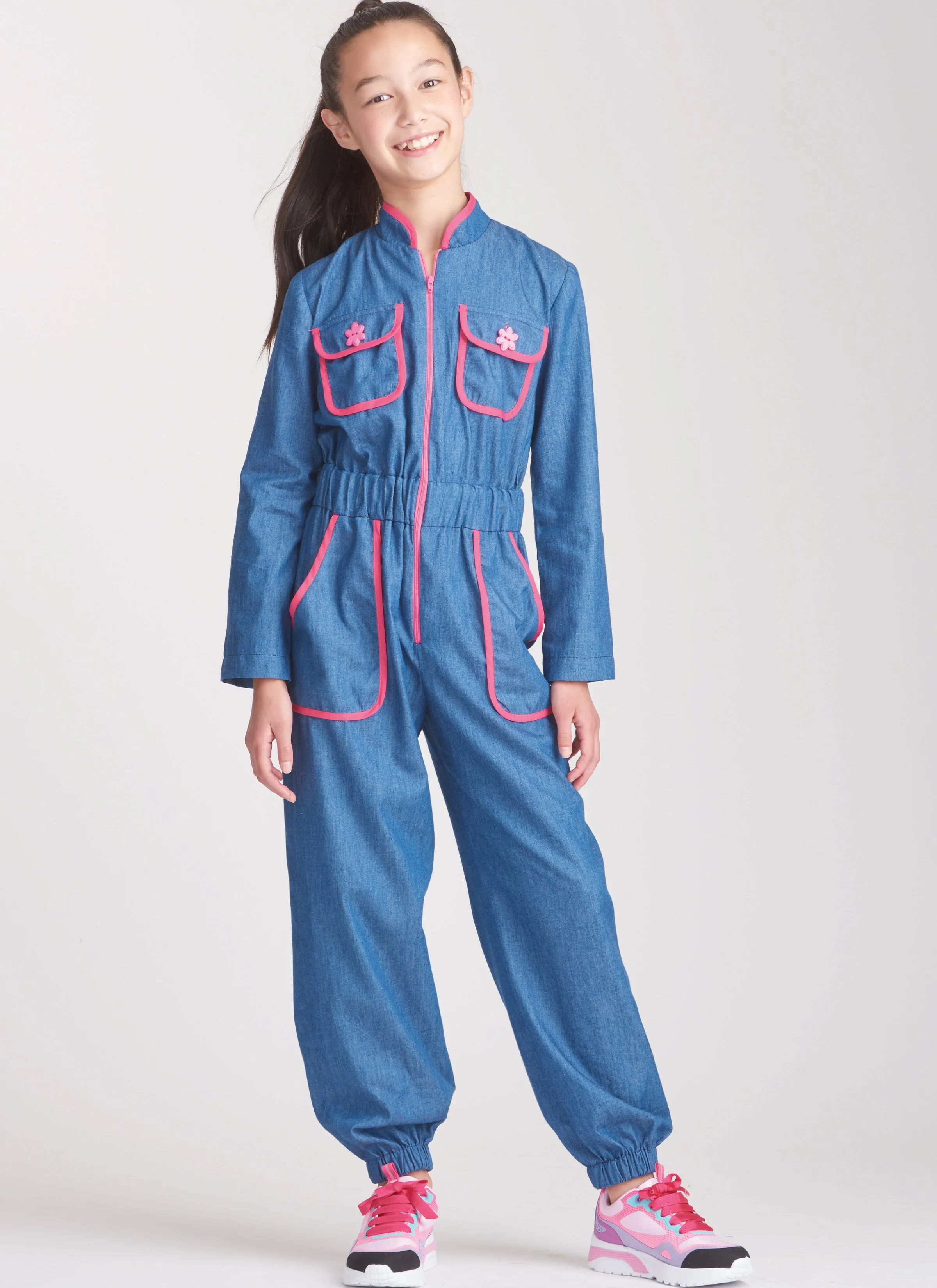 Simplicity 9722 Girls' Jumpsuit, Romper and Dress Sewing pattern