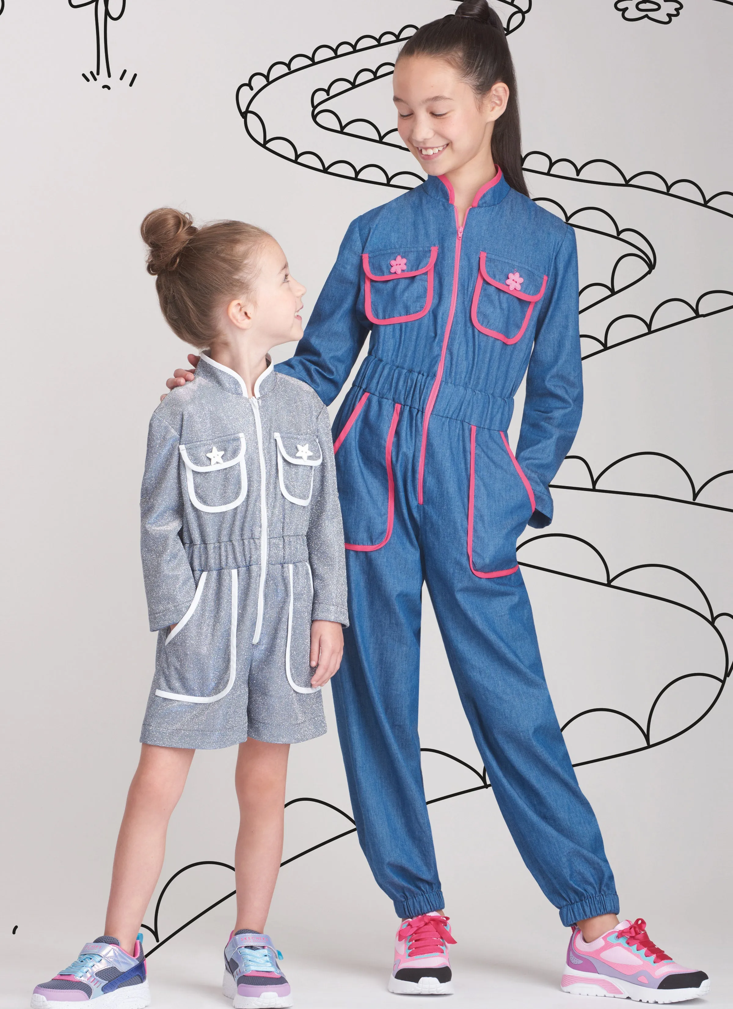 Simplicity 9722 Girls' Jumpsuit, Romper and Dress Sewing pattern