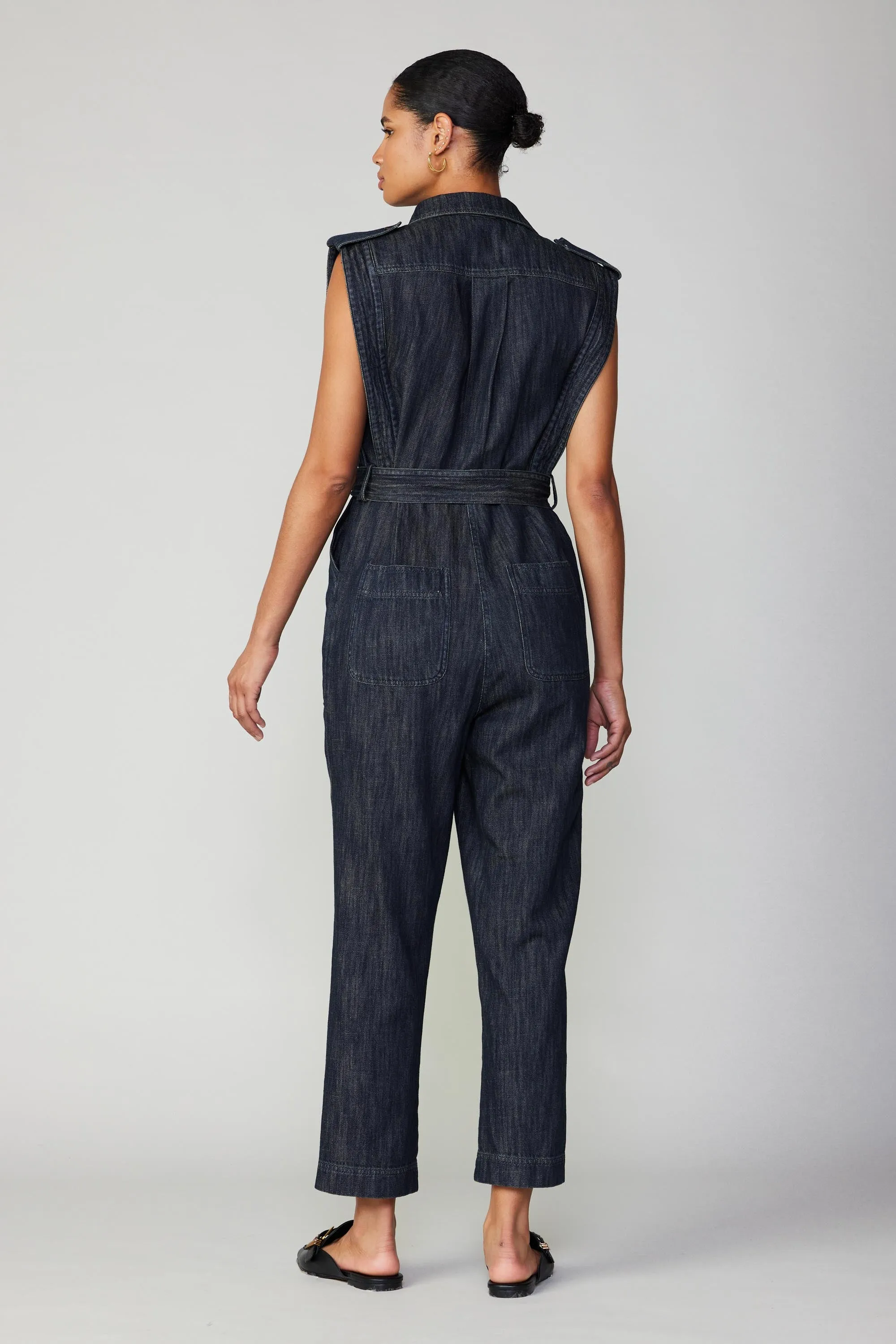 Sleeveless Utility Jumpsuit