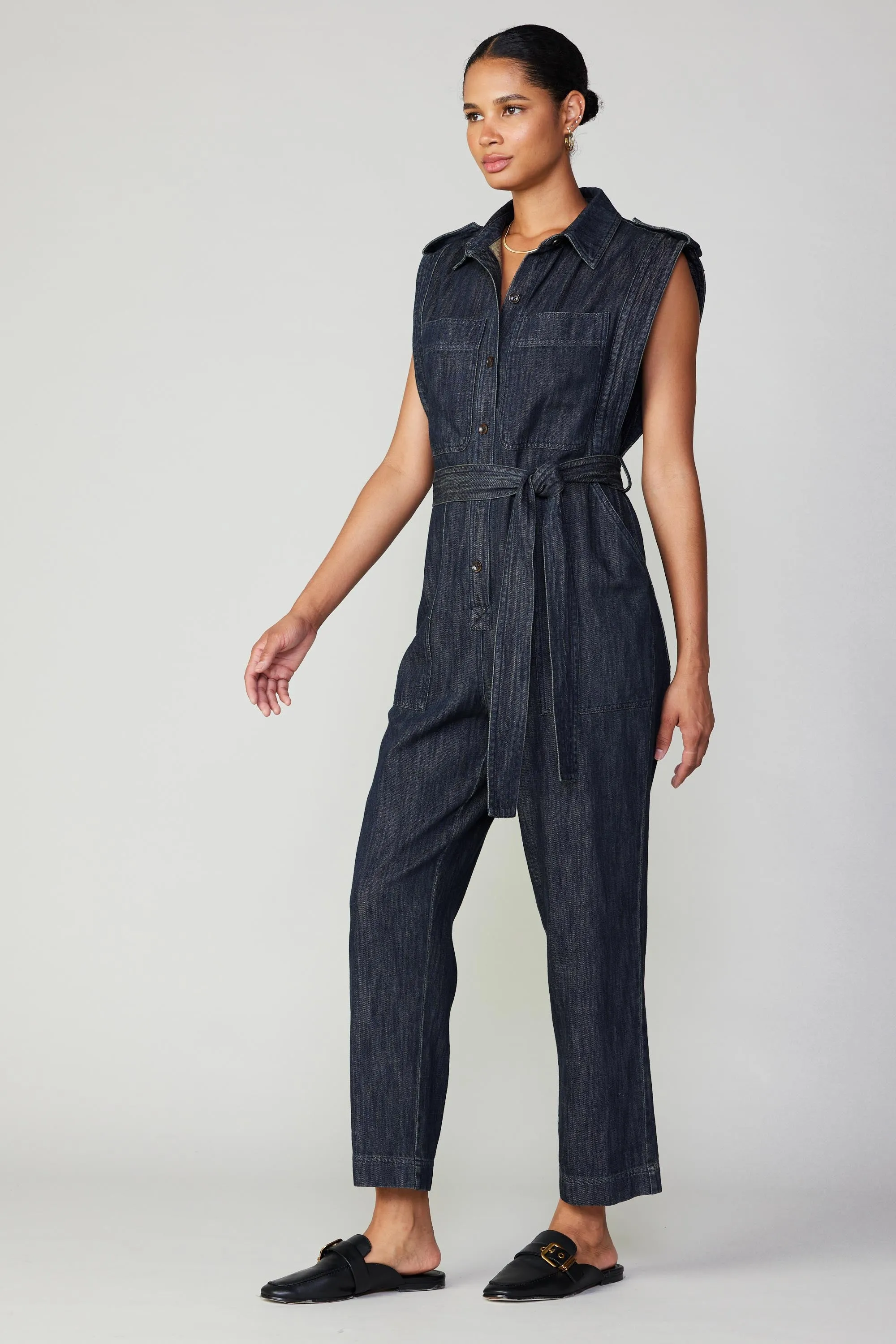 Sleeveless Utility Jumpsuit