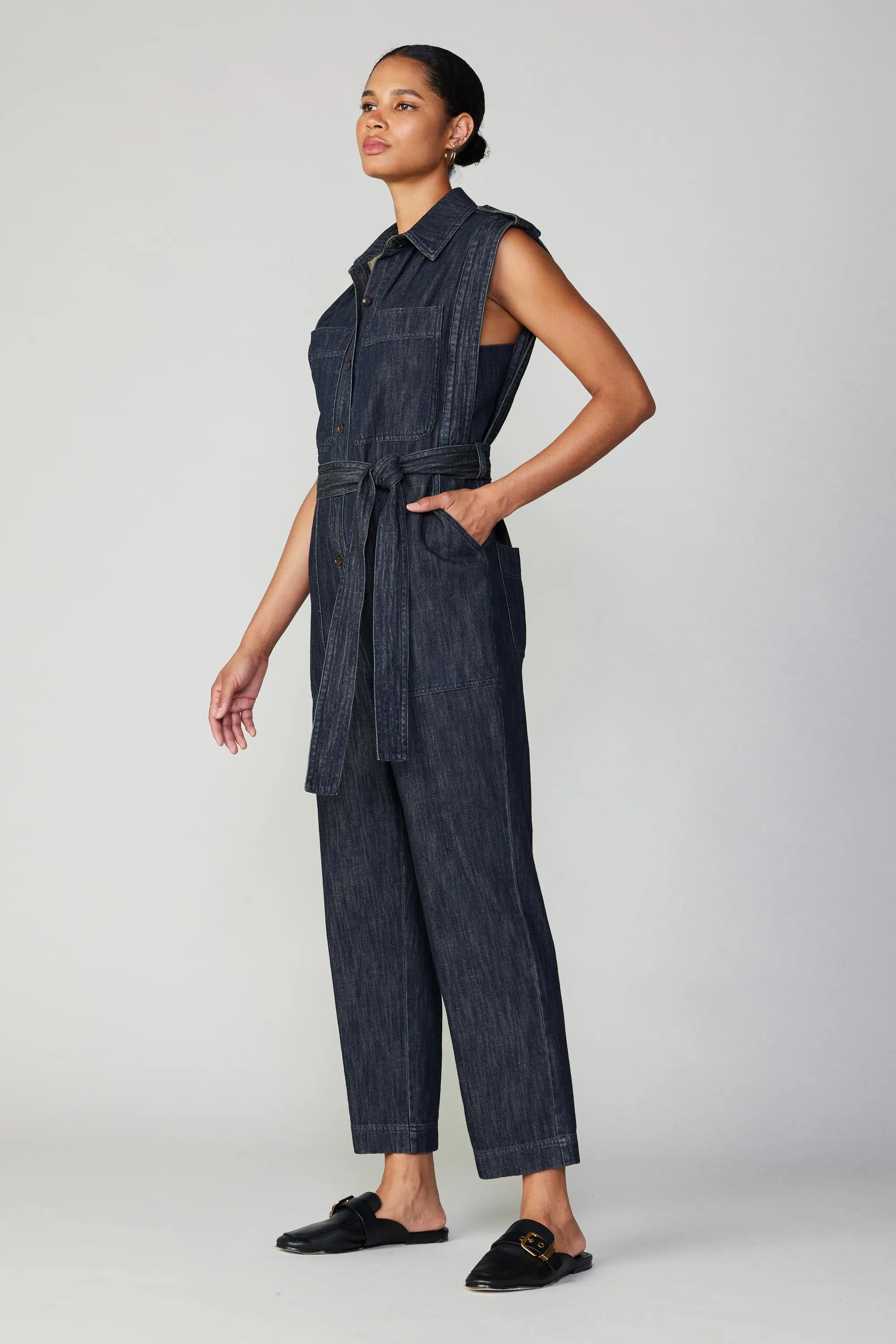 Sleeveless Utility Jumpsuit