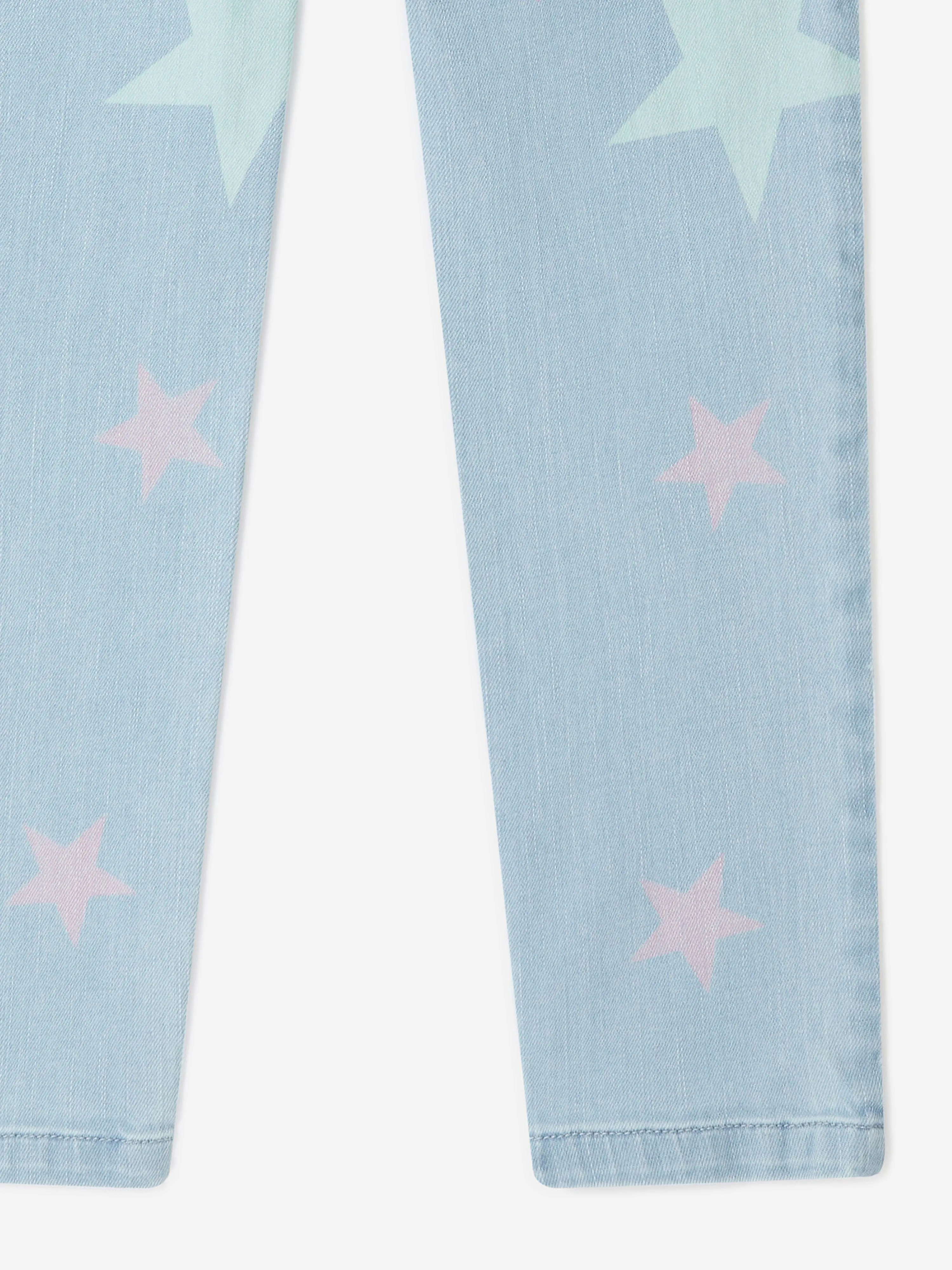 Stella McCartney Girls Star Print Jeans in Blue