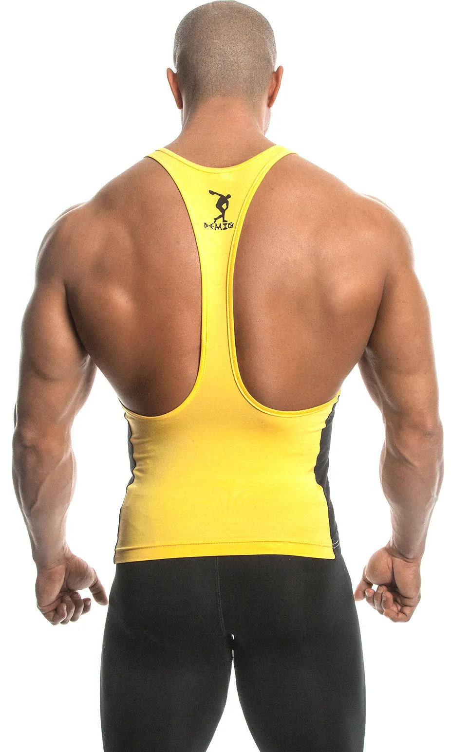 Tank Top (Yellow/Black) - Bamboo/Elastin Fiber