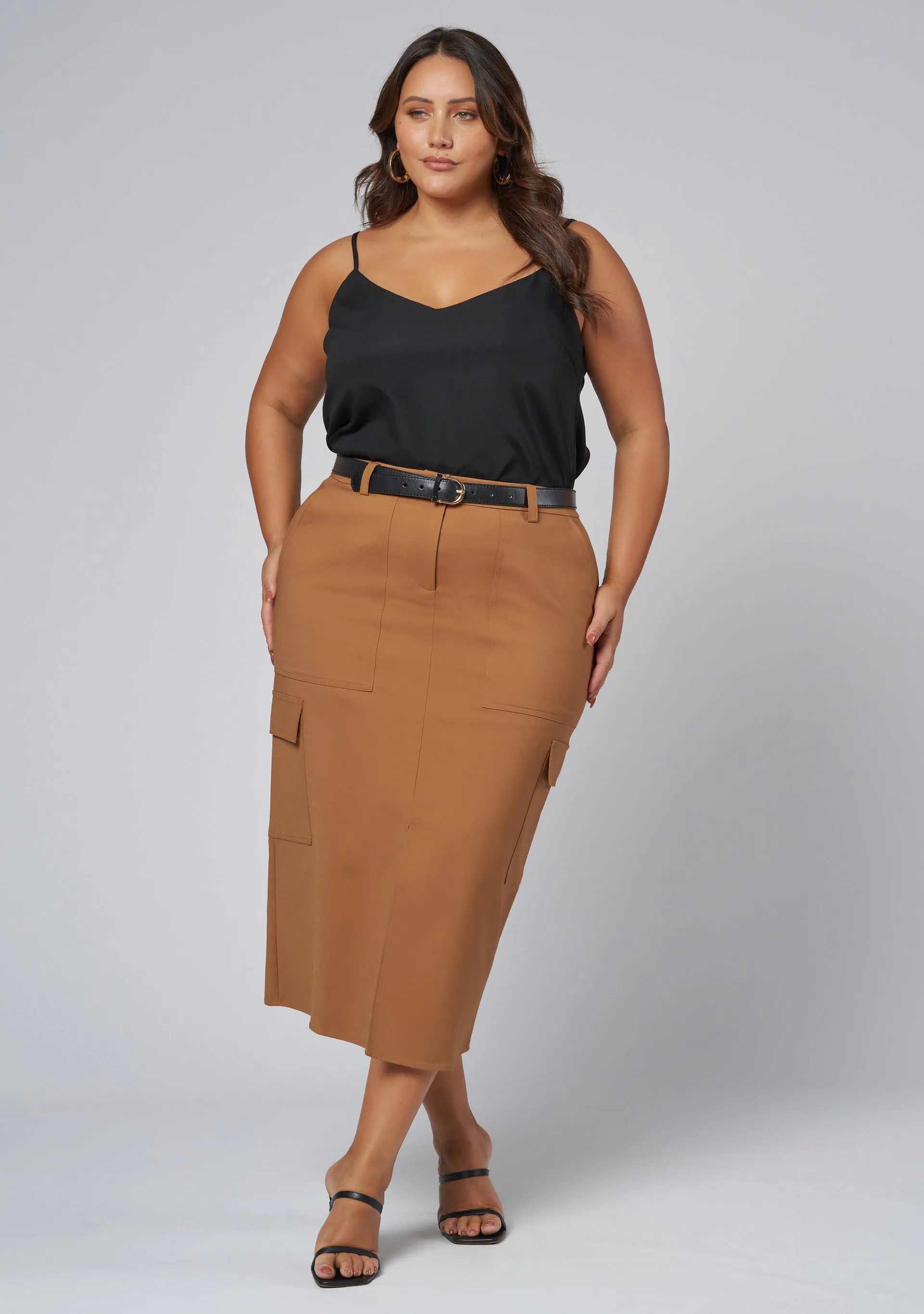 Tasmin Midi Cargo Skirt