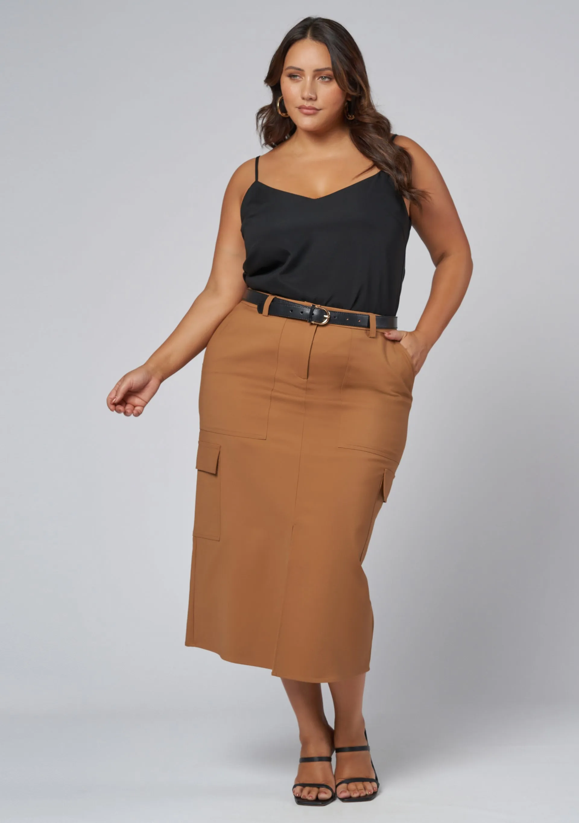 Tasmin Midi Cargo Skirt