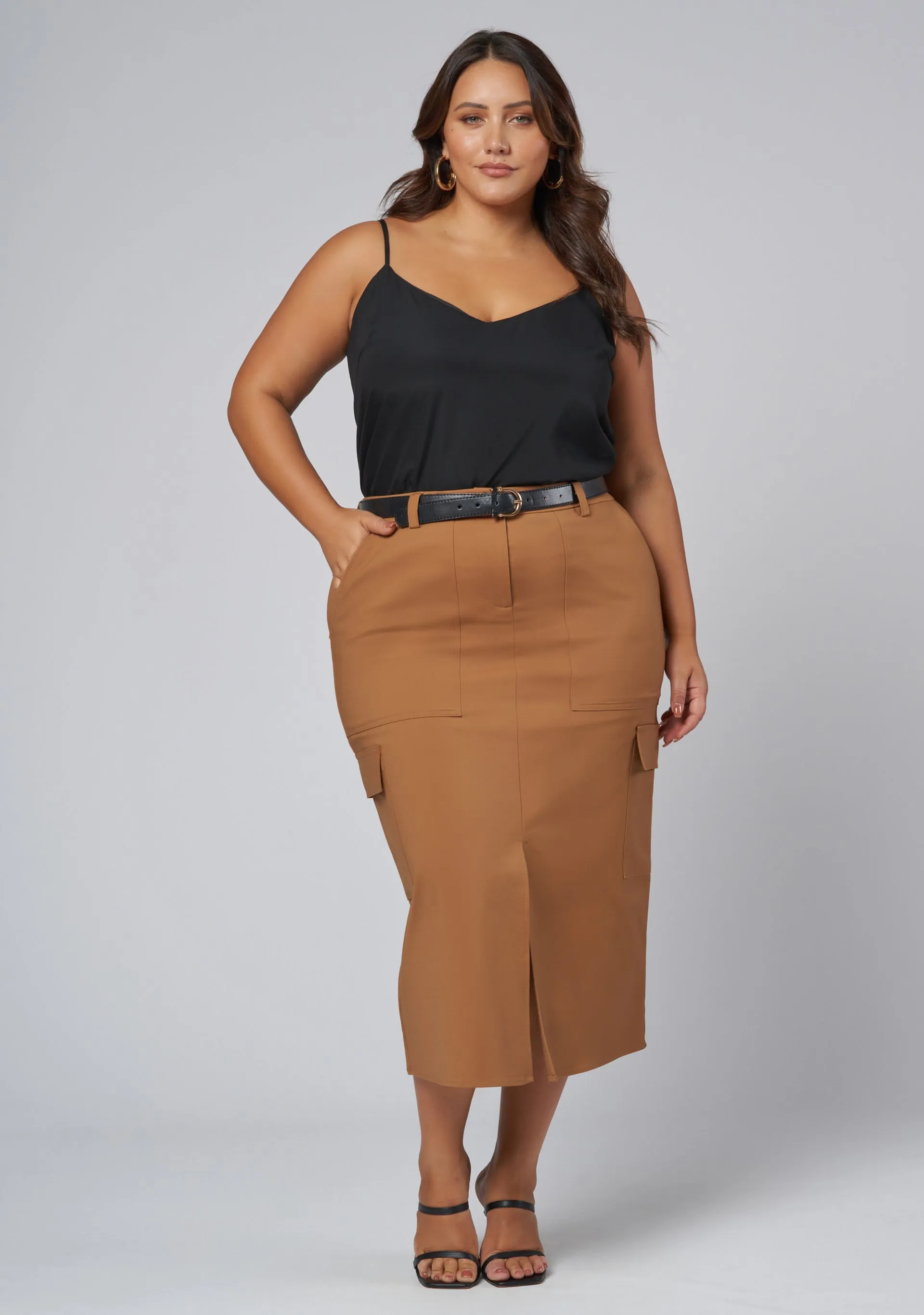 Tasmin Midi Cargo Skirt