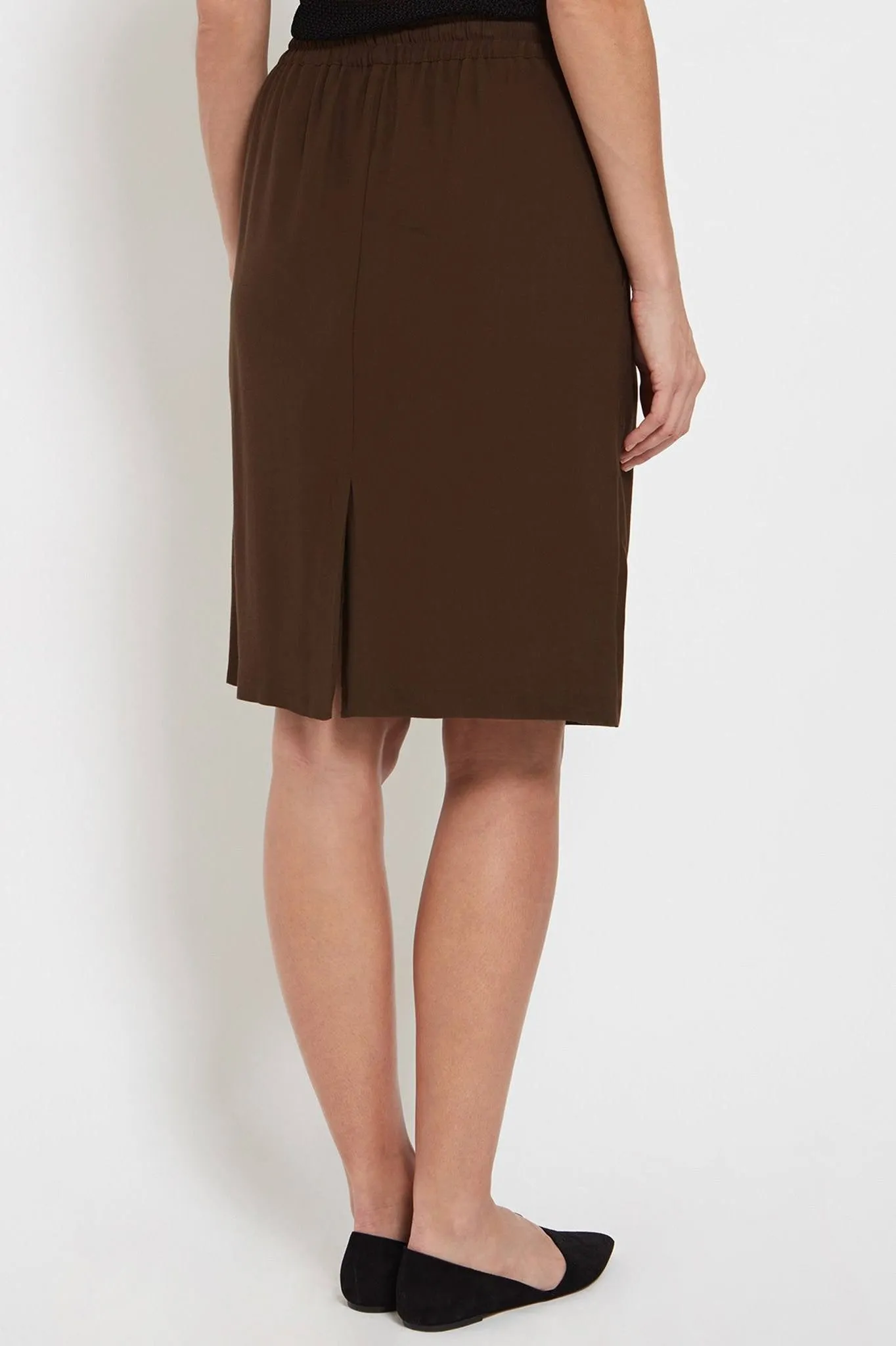 Teri Skirt: Crepe De Chine Skirt