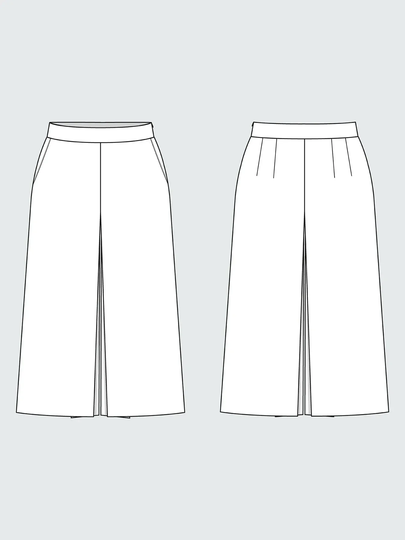 THE ASSEMBLY LINE • Culottes Sewing Pattern (XL - 3XL)