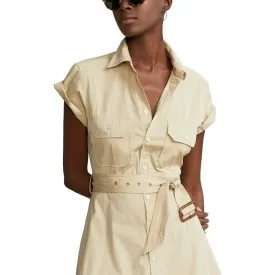 Tiered Cotton Midi Shirtdress