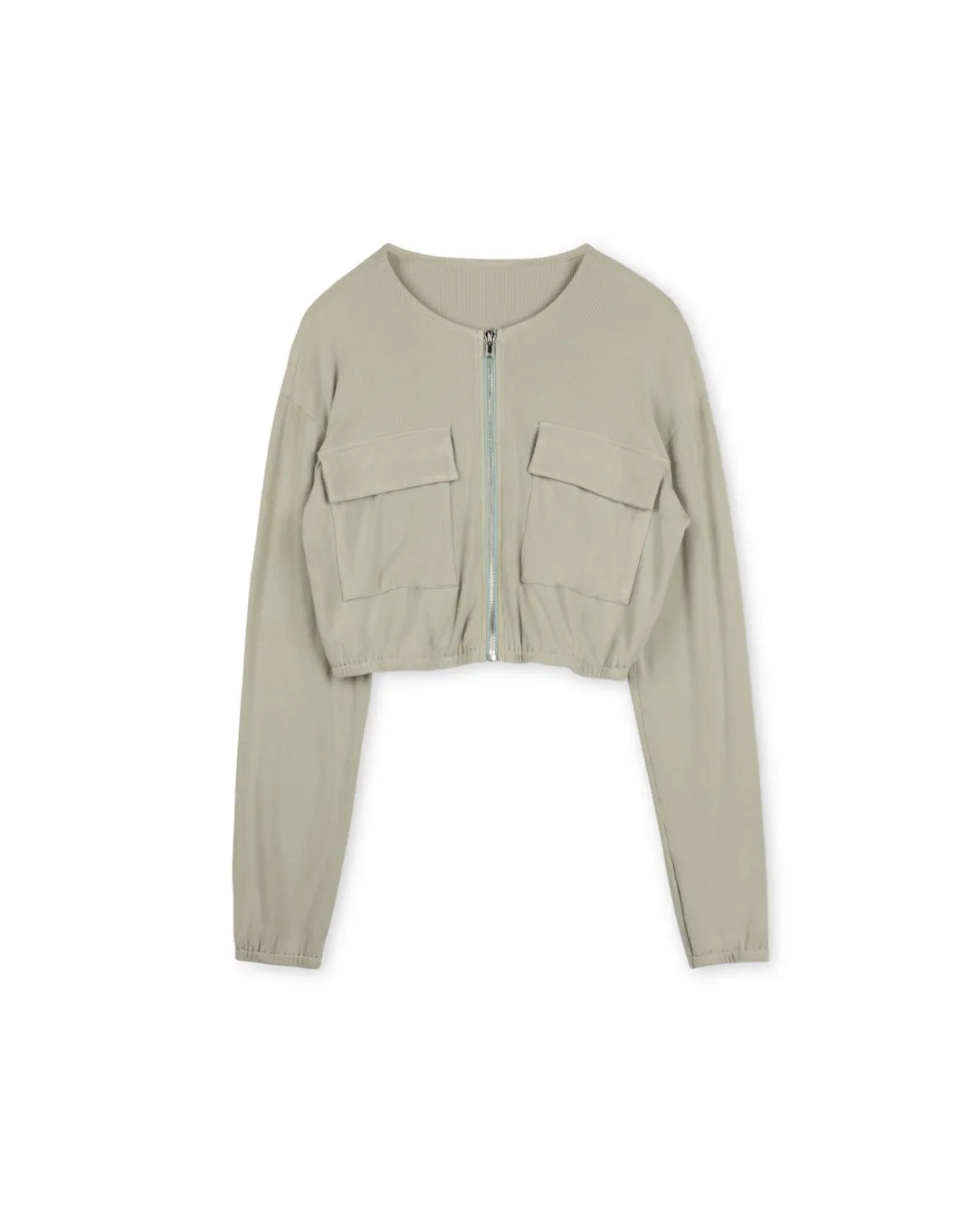 Warren Cropped Ribbed Jacket