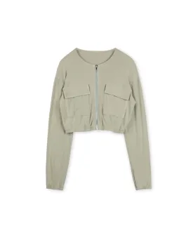 Warren Cropped Ribbed Jacket