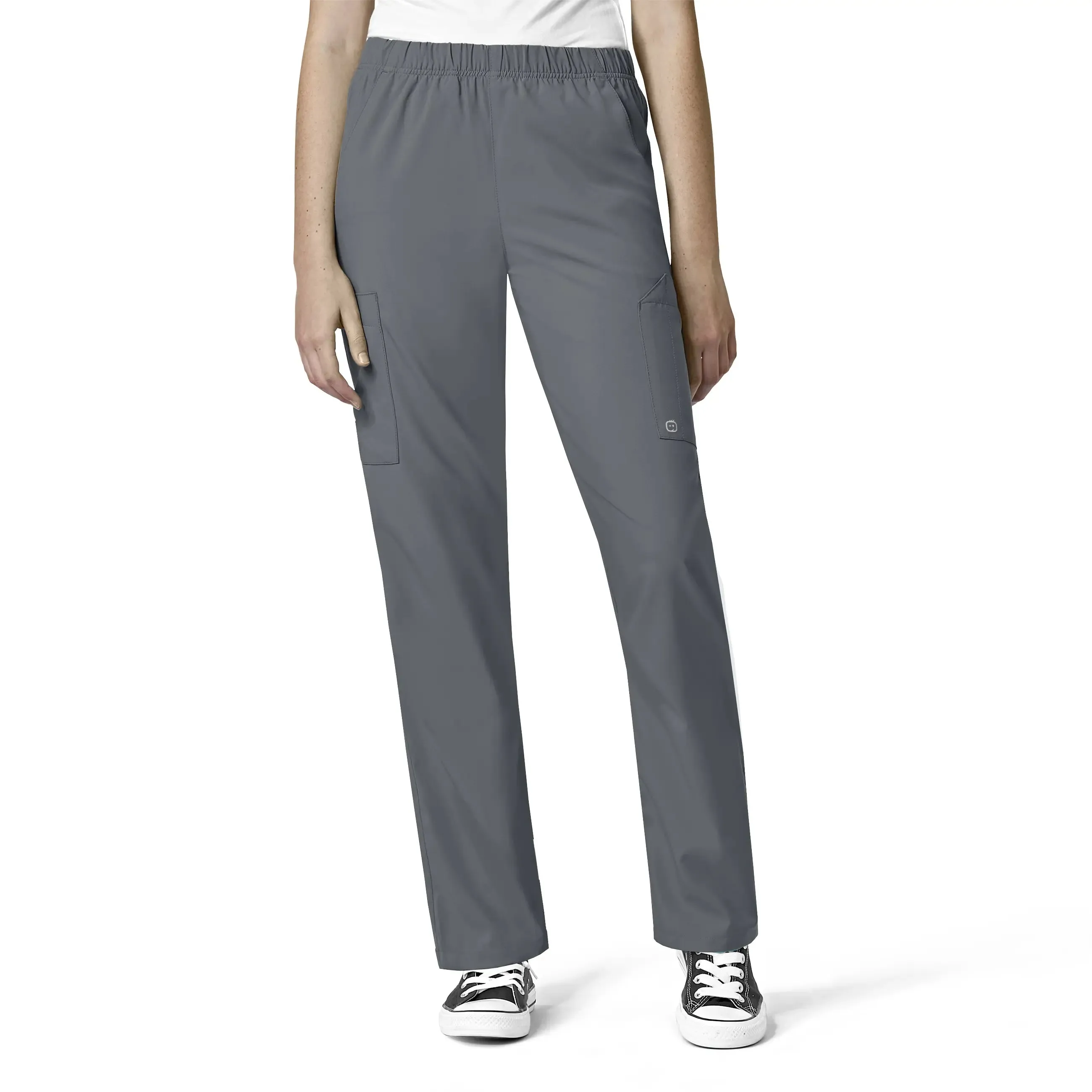 Wink Unisex Multi-Cargo Scrub Pant - Pewter