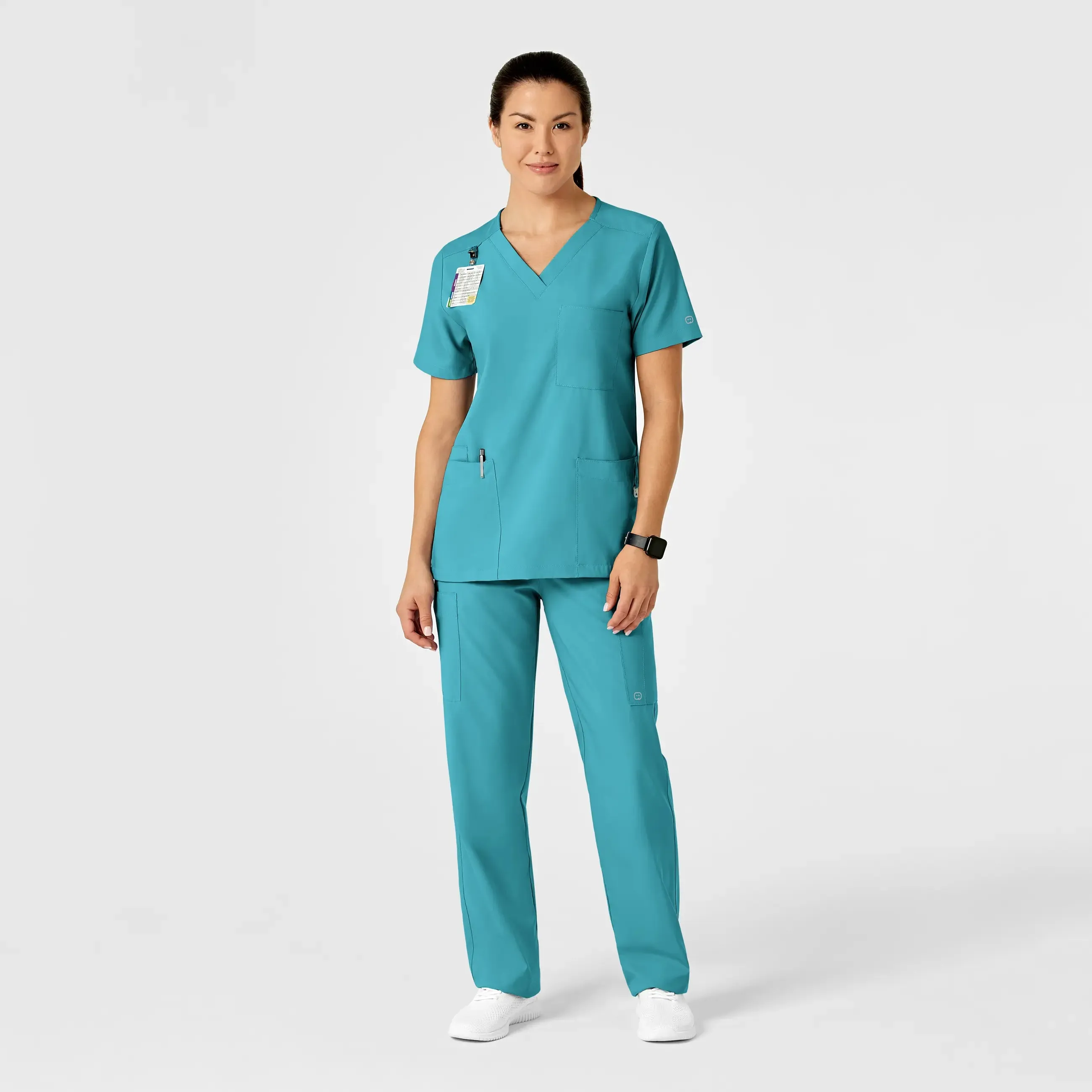 Wink Unisex Multi-Cargo Scrub Pant - Teal