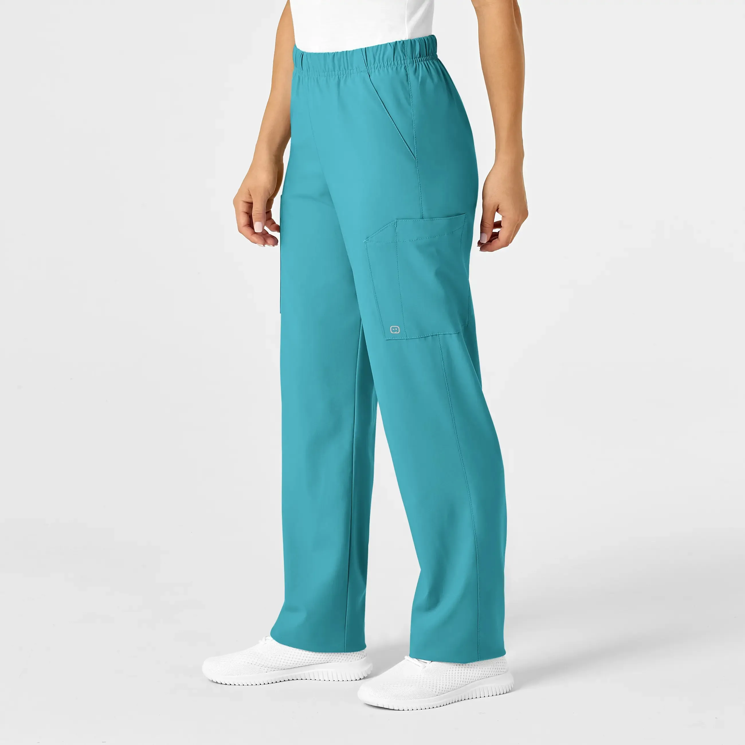 Wink Unisex Multi-Cargo Scrub Pant - Teal