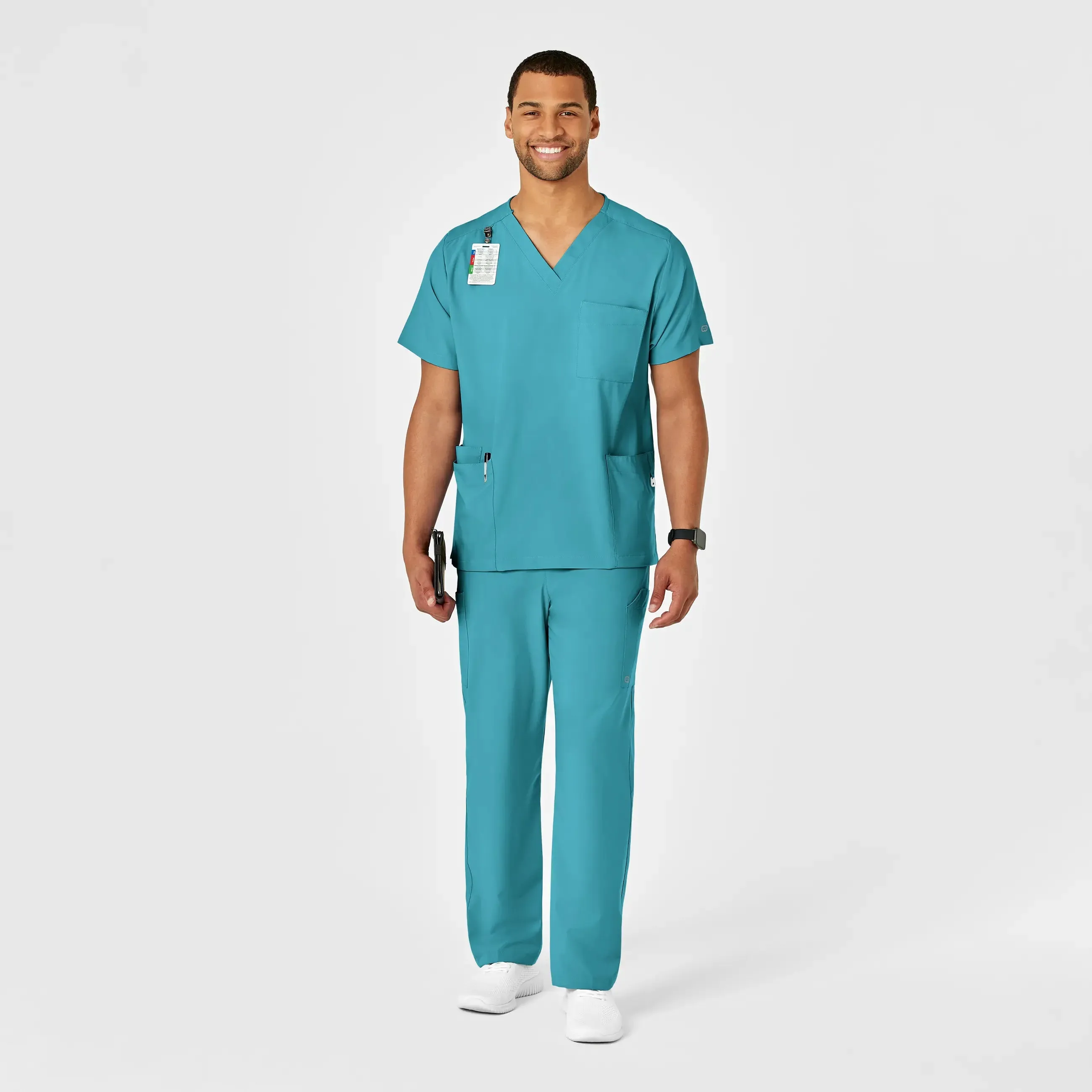 Wink Unisex Multi-Cargo Scrub Pant - Teal