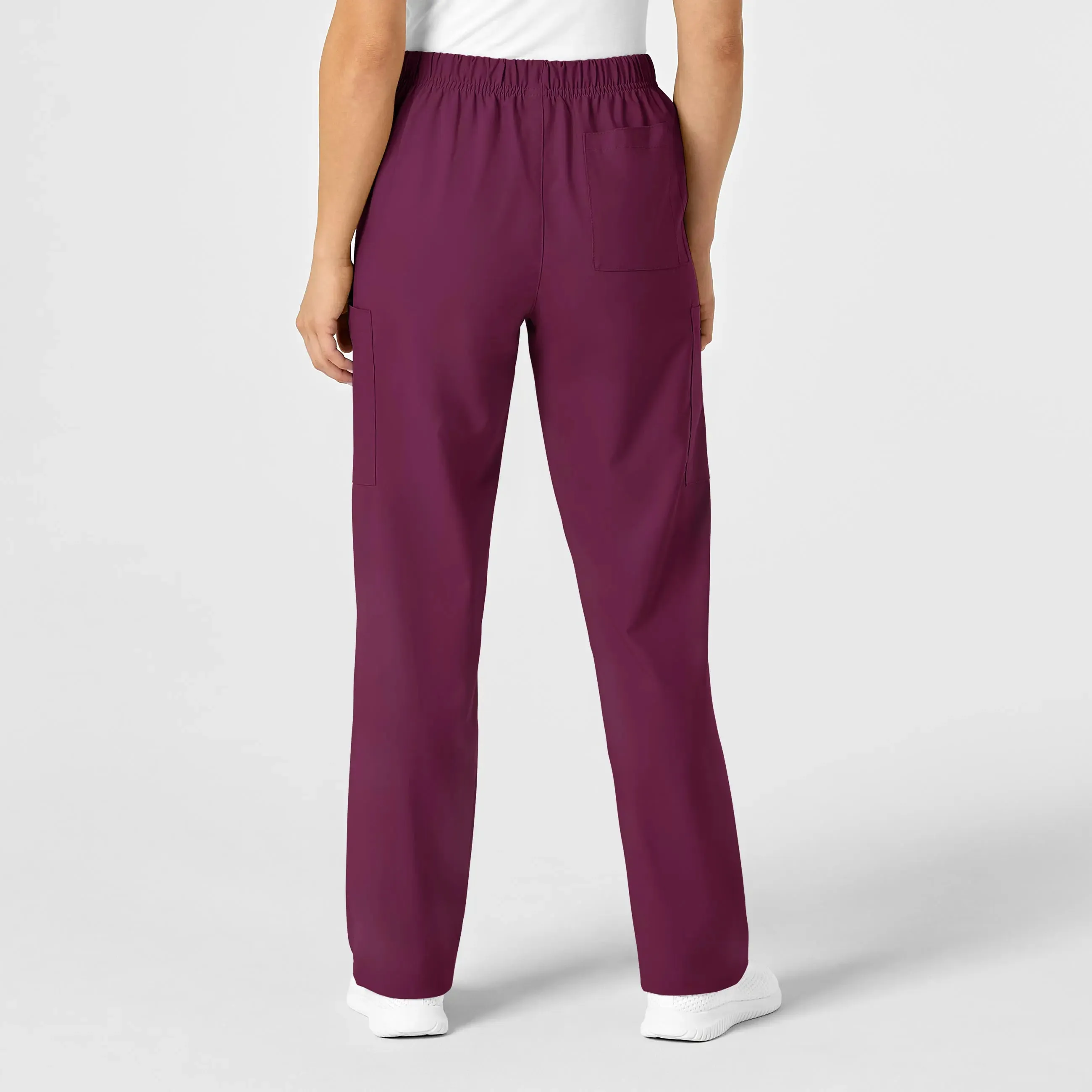 Wink Unisex Multi-Cargo Scrub Pant - Wine