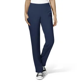 Wink Women's Flat Front Cargo Scrub Pant - Navy