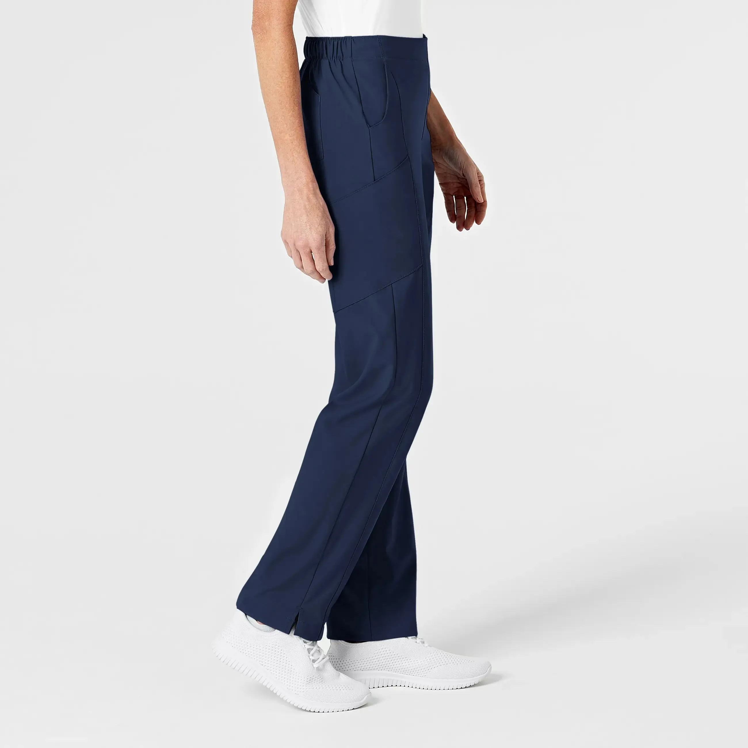 Wink Women's Flat Front Cargo Scrub Pant - Navy