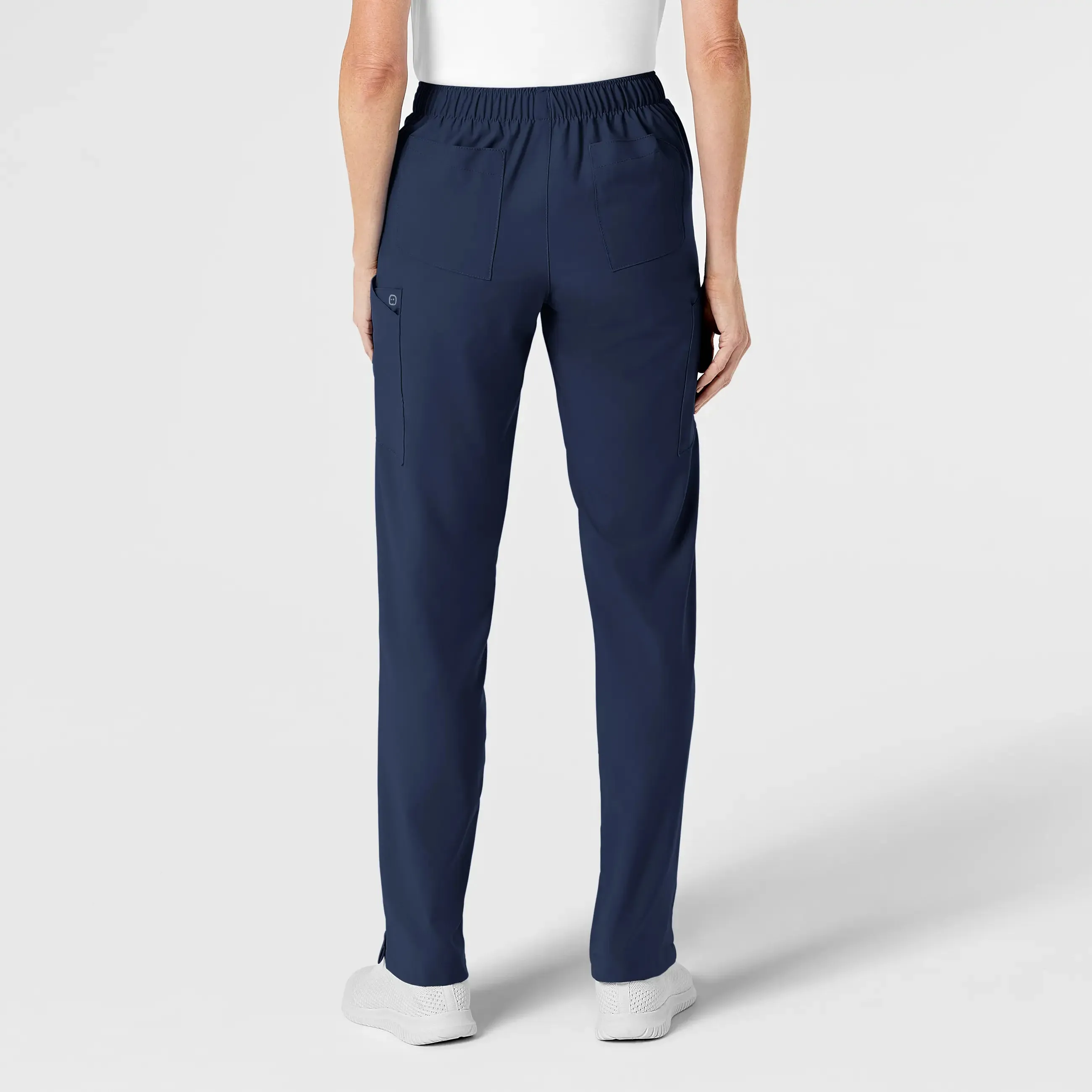 Wink Women's Flat Front Cargo Scrub Pant - Navy